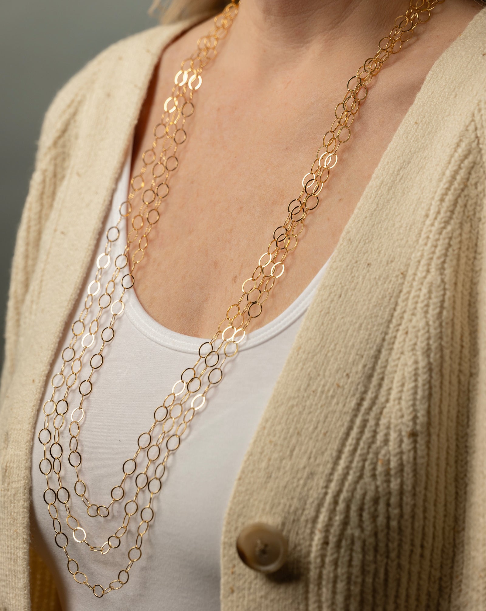 3 Strand Shimmer Necklace - Judith Bright Designer Jewelry