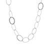 Hammered Oval Chain Necklace