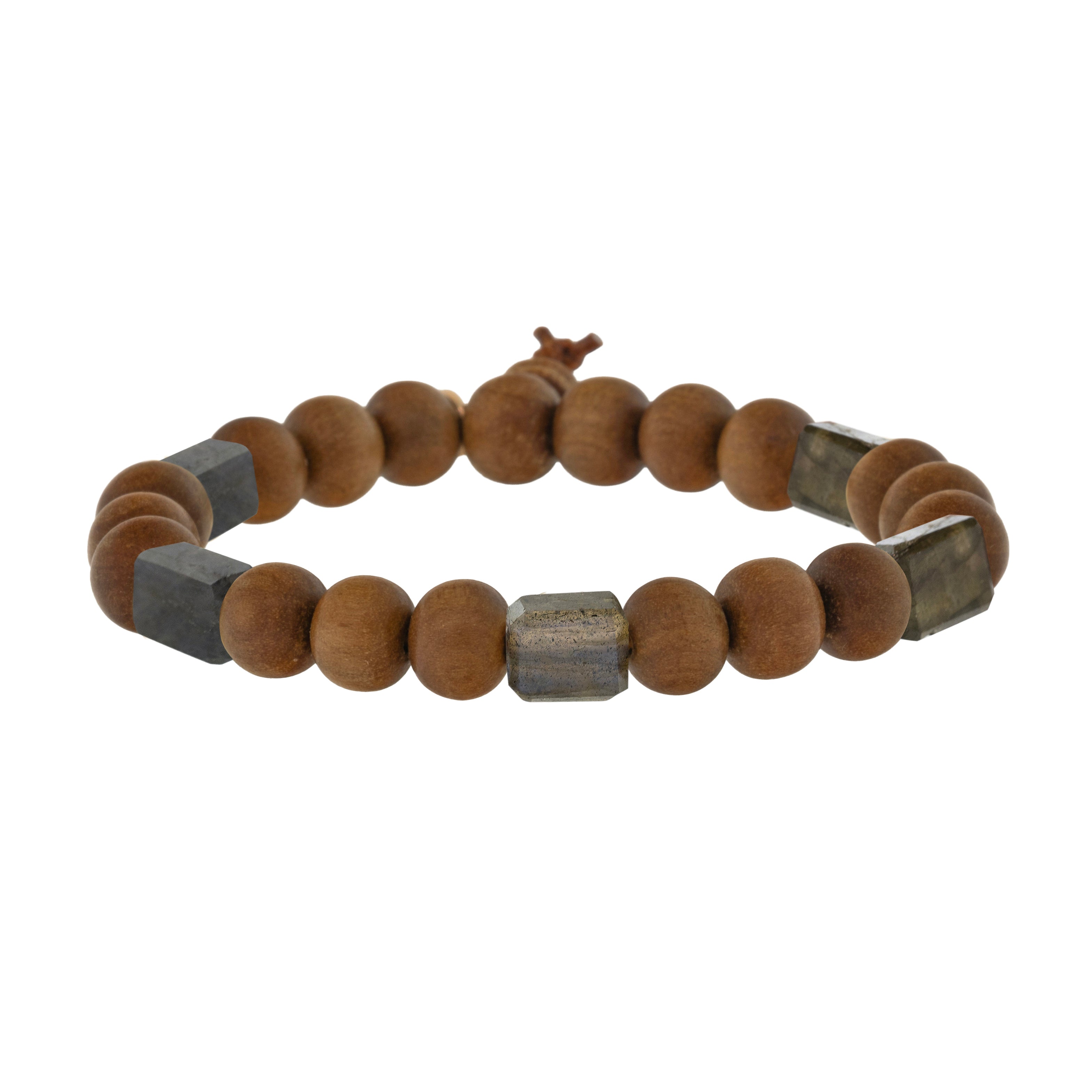 5-Stone Petite Rock Sandalwood Bracelet