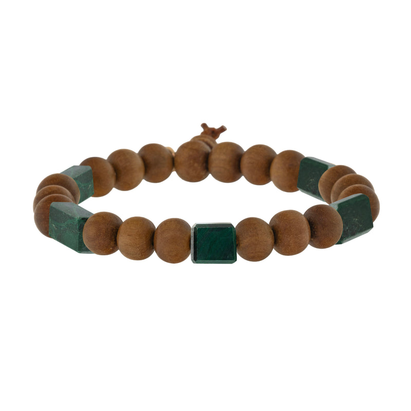 5-Stone Petite Rock Sandalwood Bracelet