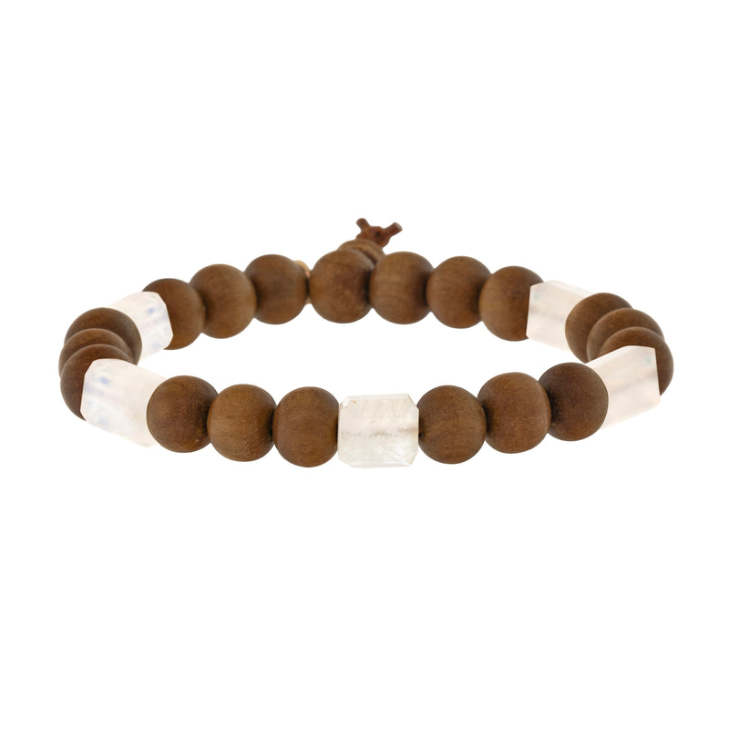 5-Stone Petite Rock Sandalwood Bracelet