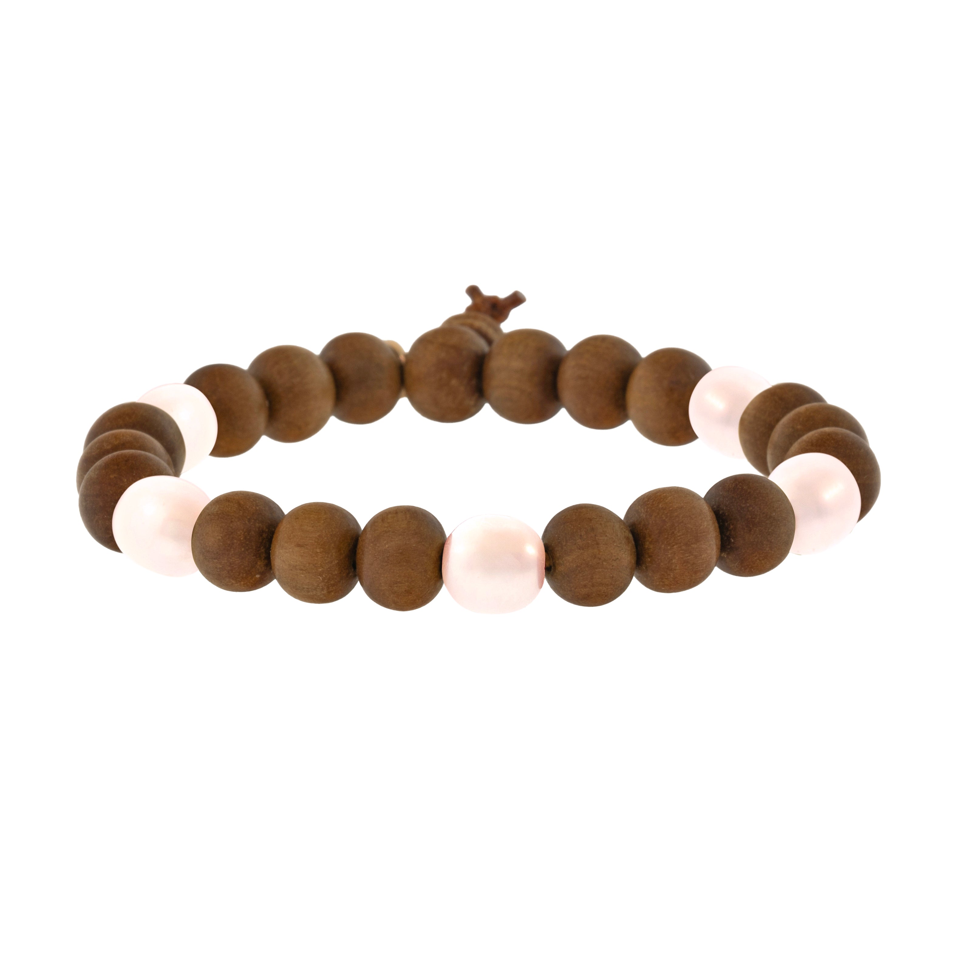 5-Stone Petite Rock Sandalwood Bracelet