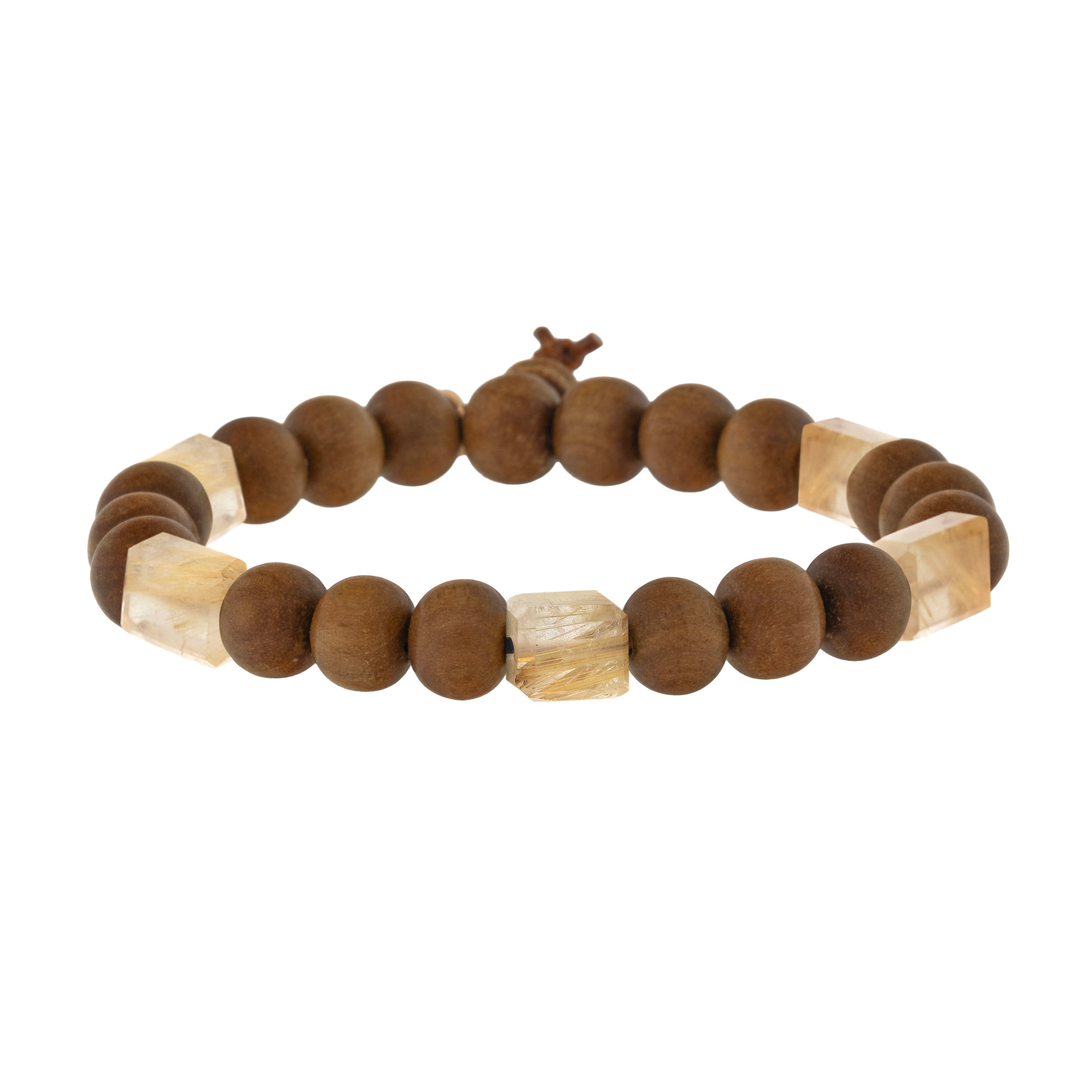 5-Stone Petite Rock Sandalwood Bracelet