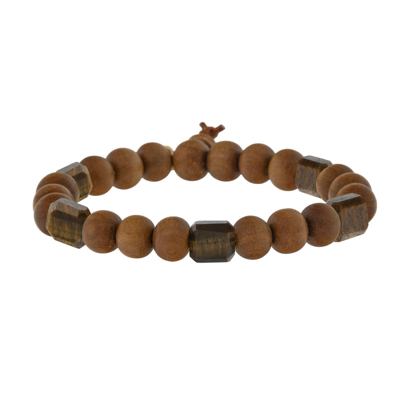 5-Stone Petite Rock Sandalwood Bracelet