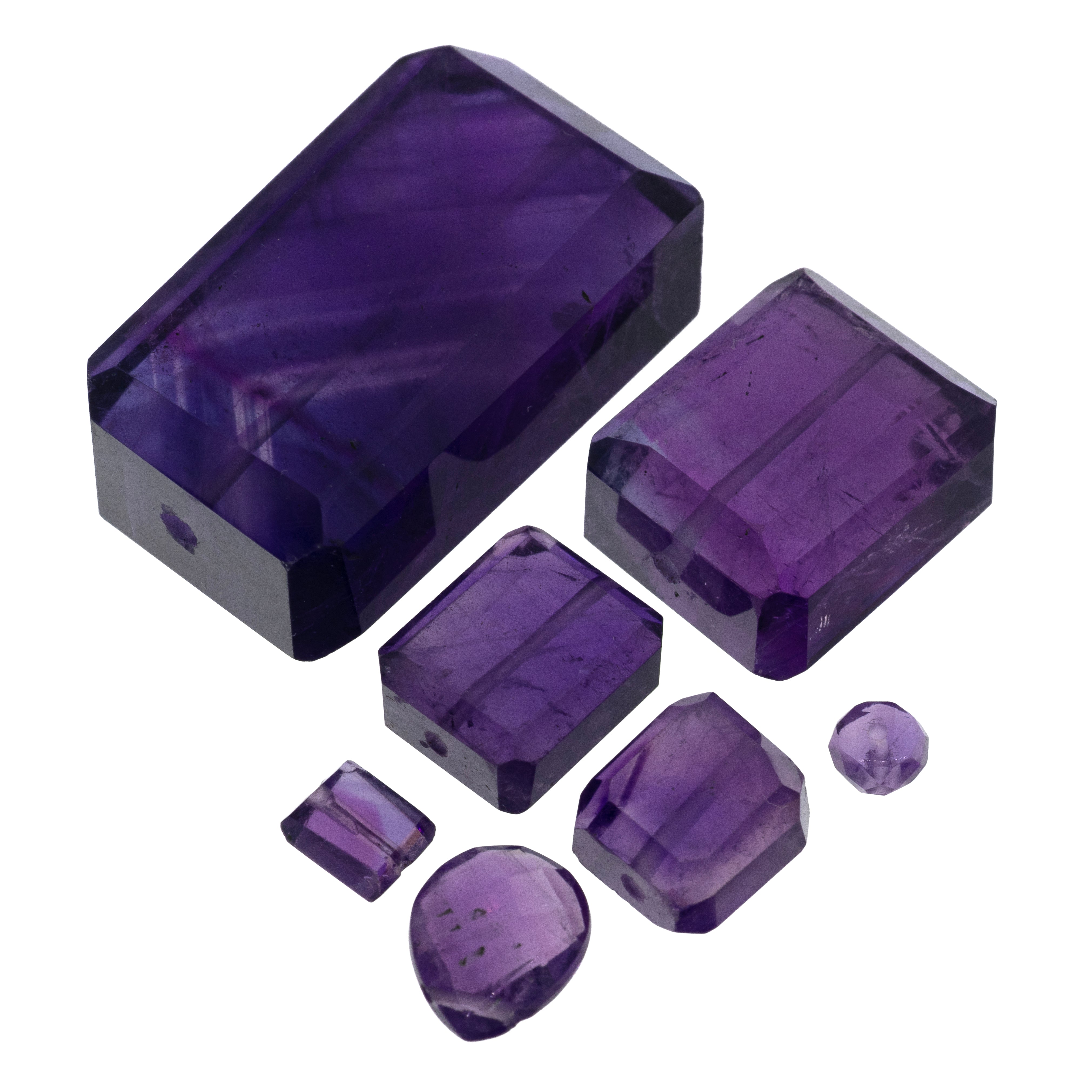 Amethyst gemstone cluster