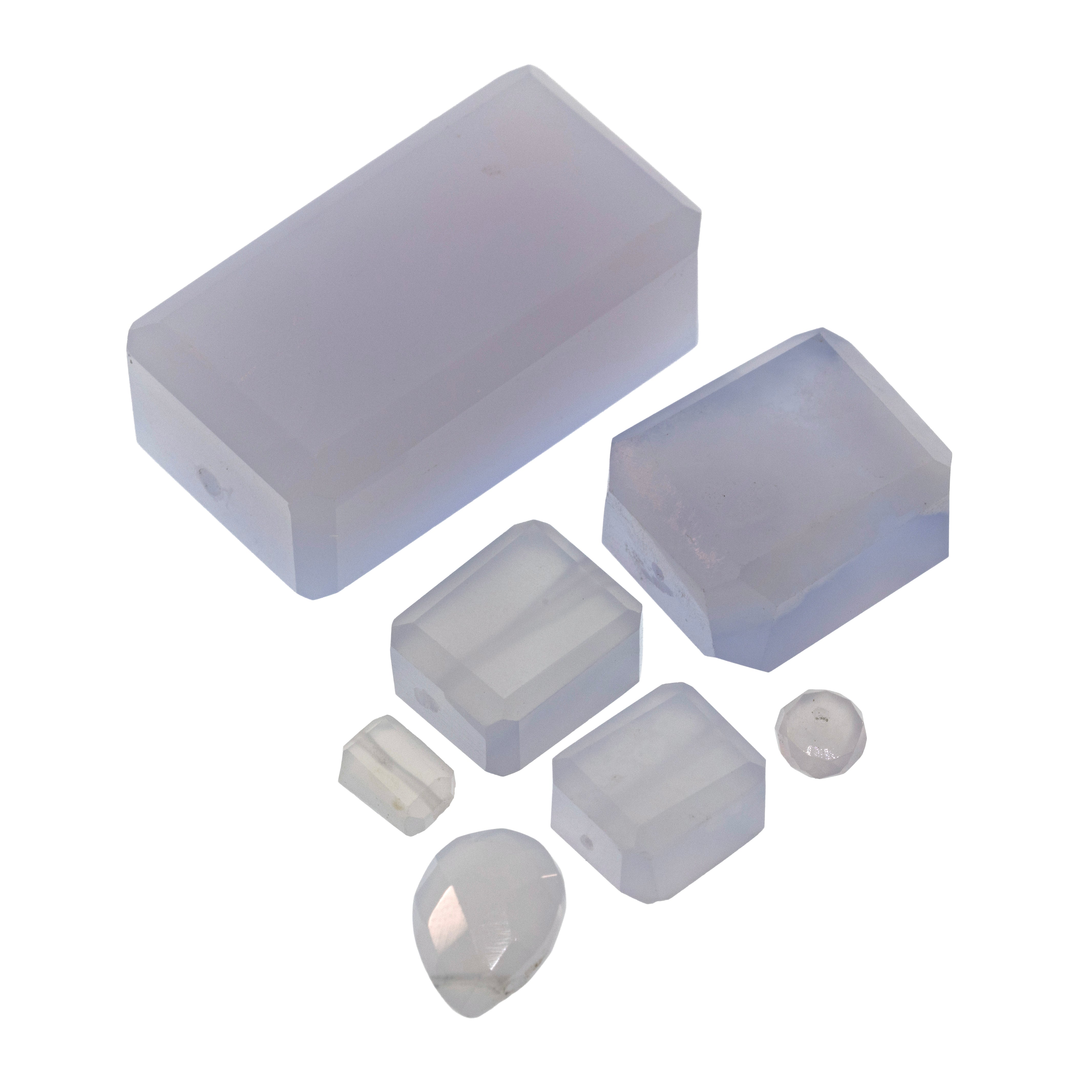 Chalcedony gemstone cluster
