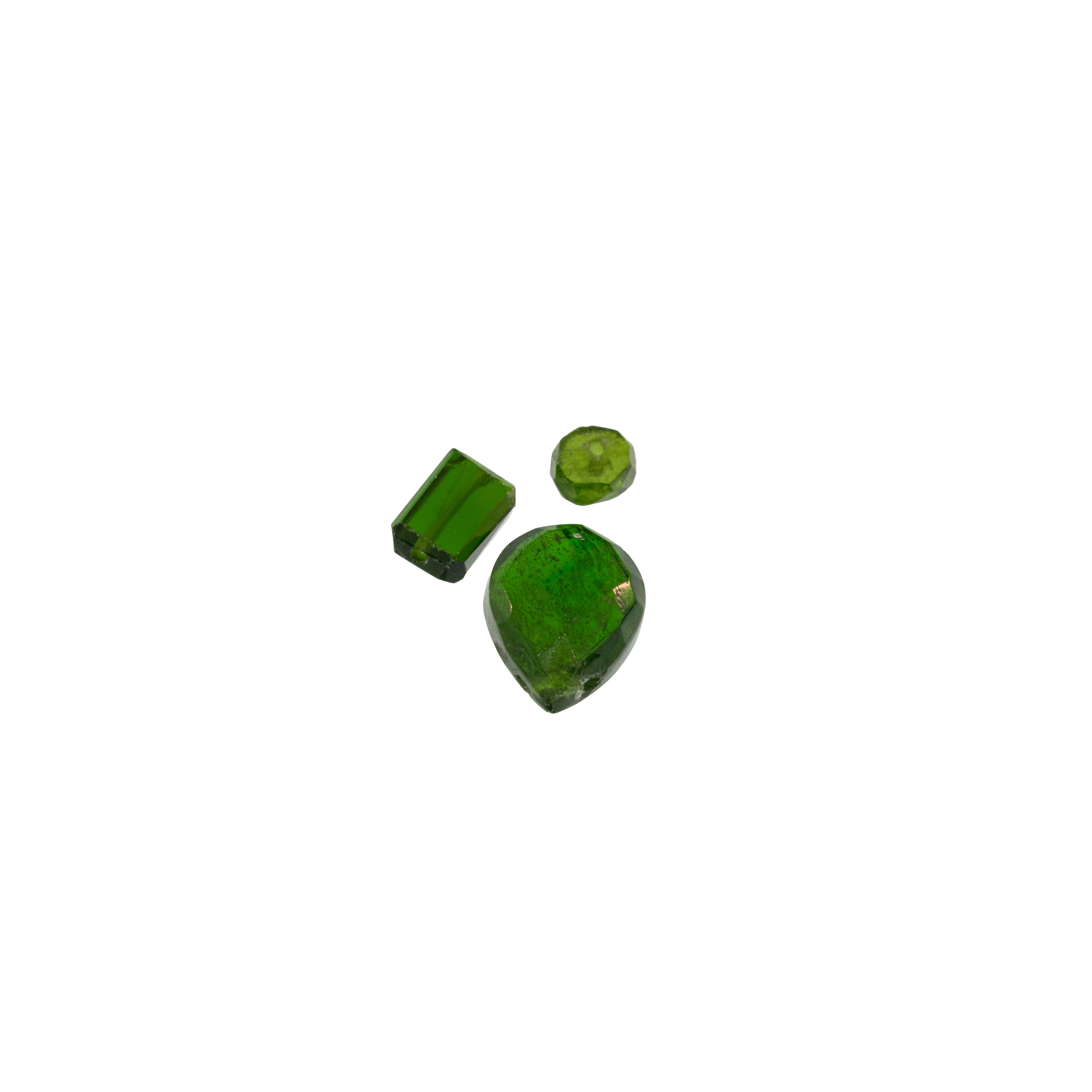 Chrome Diopside gemstone cluster