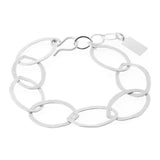 Hammered Oval Chain Bracelet