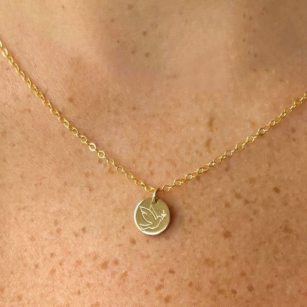 Dove Charm Necklace