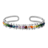 Rainbow Rondelle Dominique Cuff