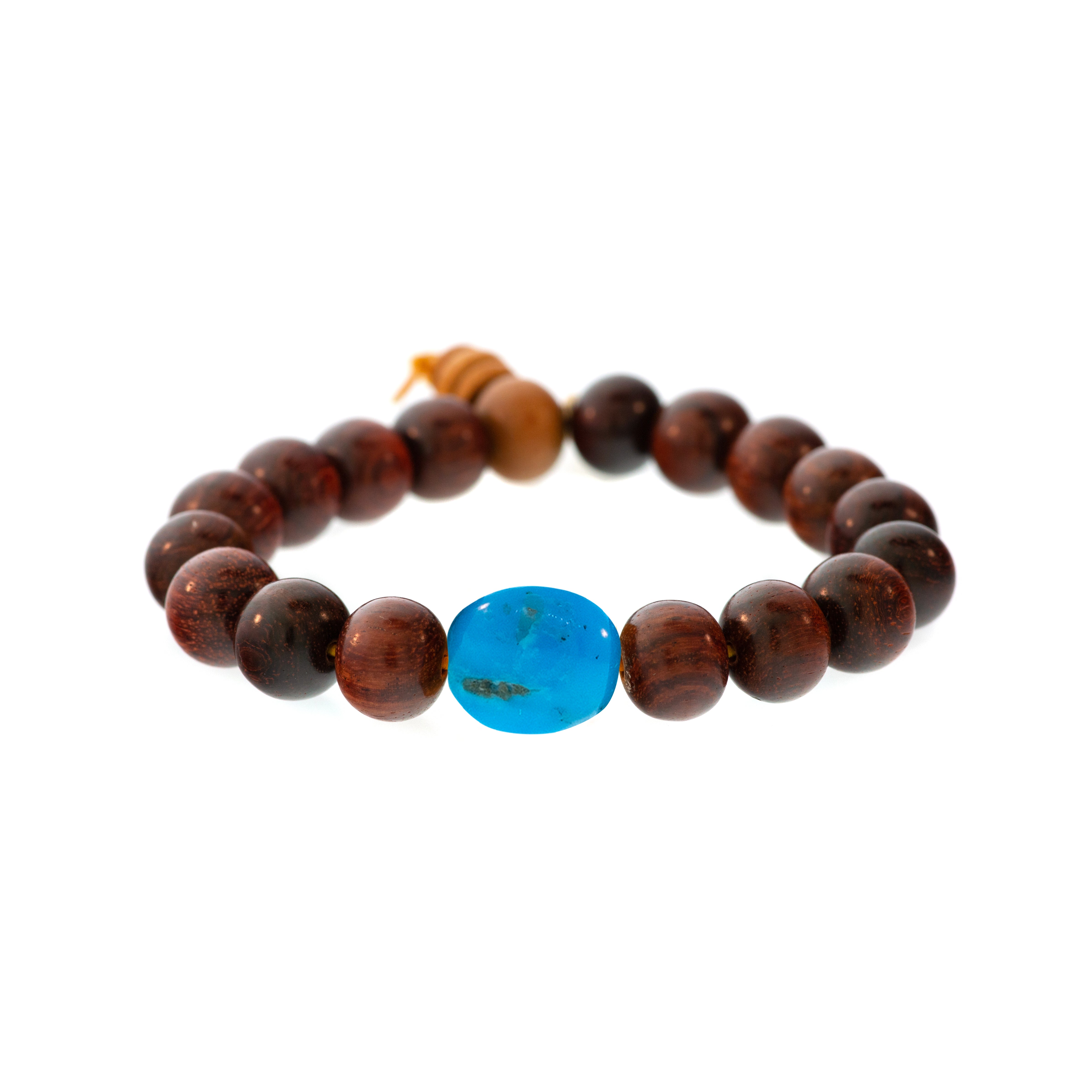Lots O' Rock Redwood Bead Bracelet
