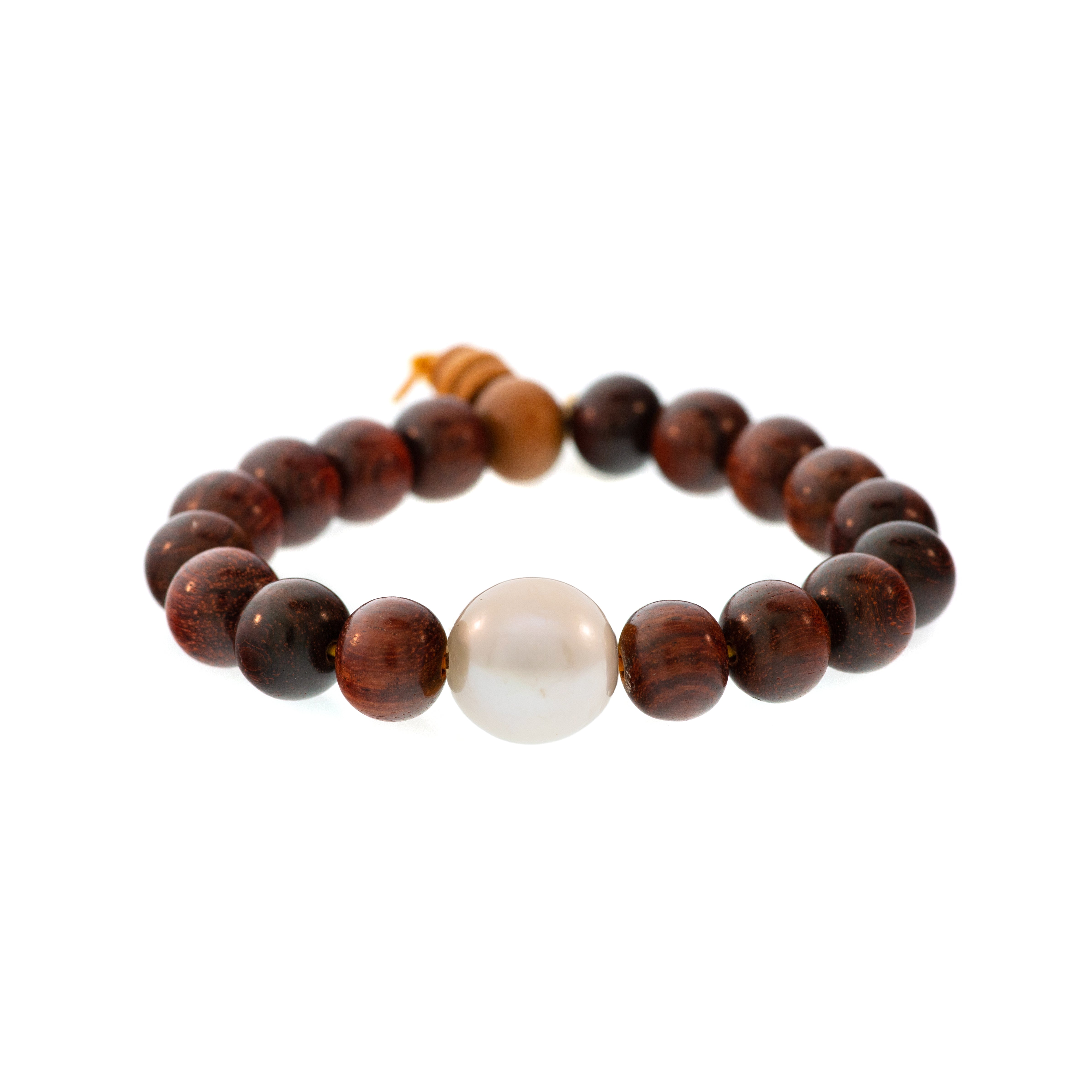 Lots O' Rock Redwood Bead Bracelet