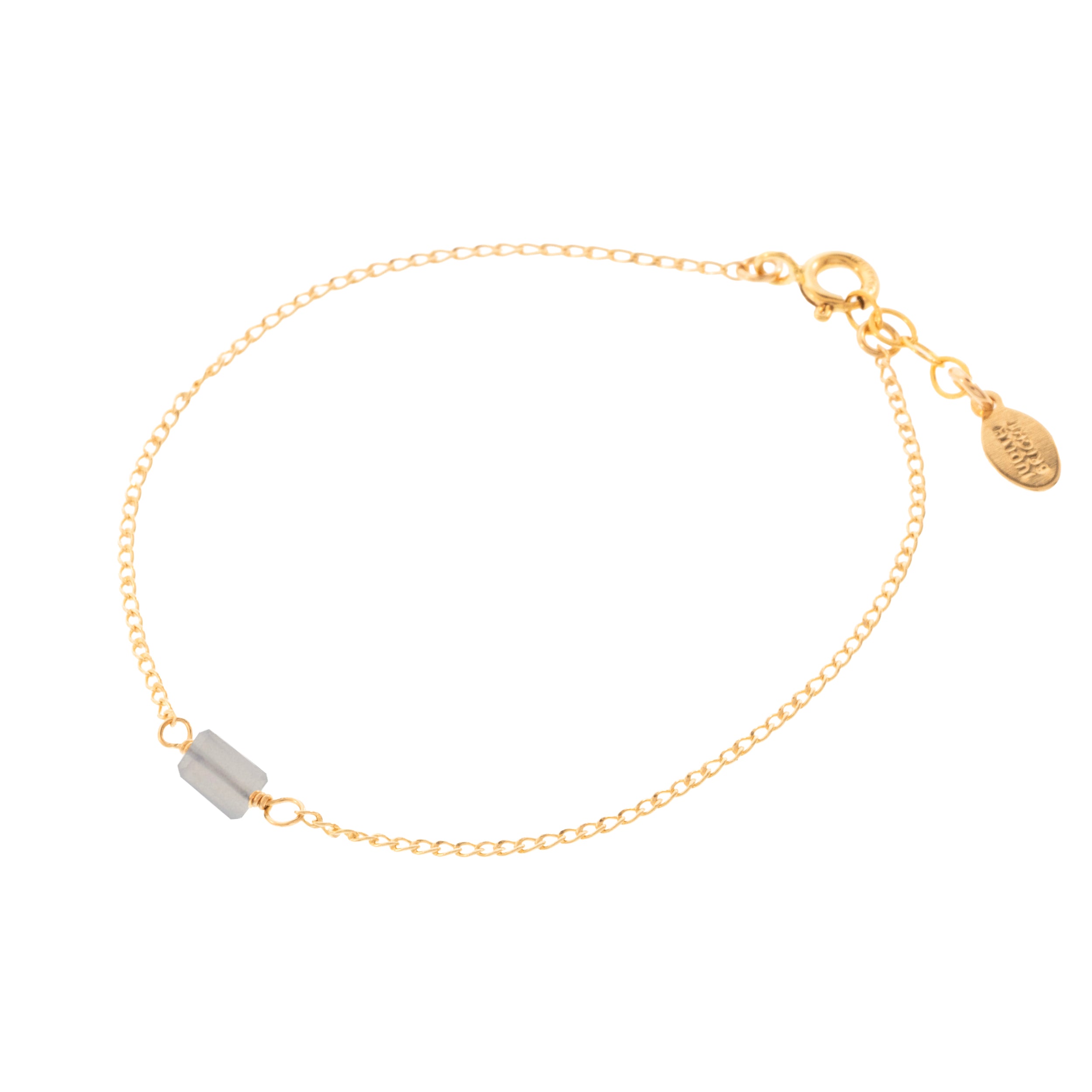 Mini Rock Bracelet — Chalcedony — 14K Gold-Filled