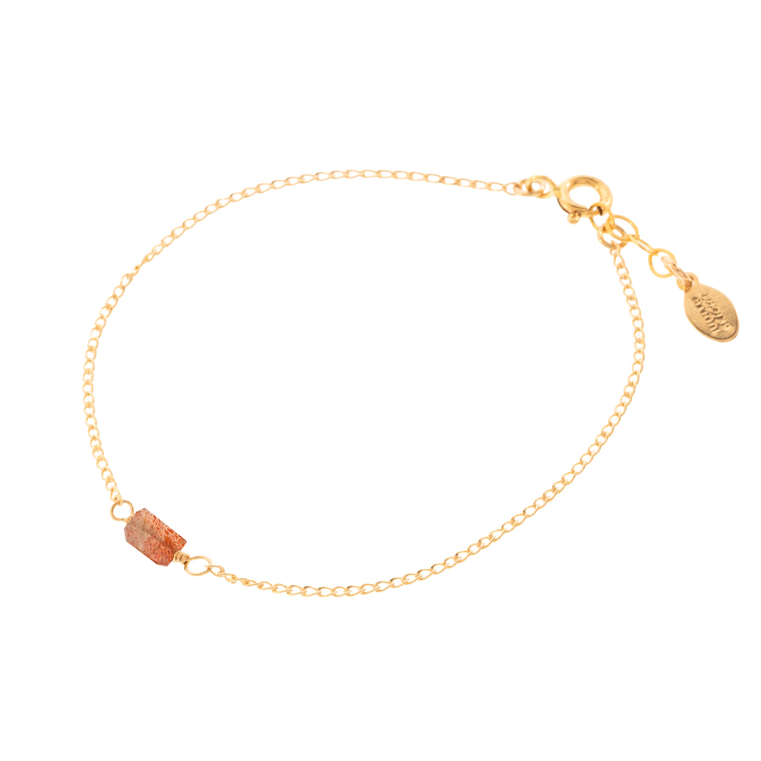 Mini Rock Bracelet — Sunstone — 14K Gold-Filled