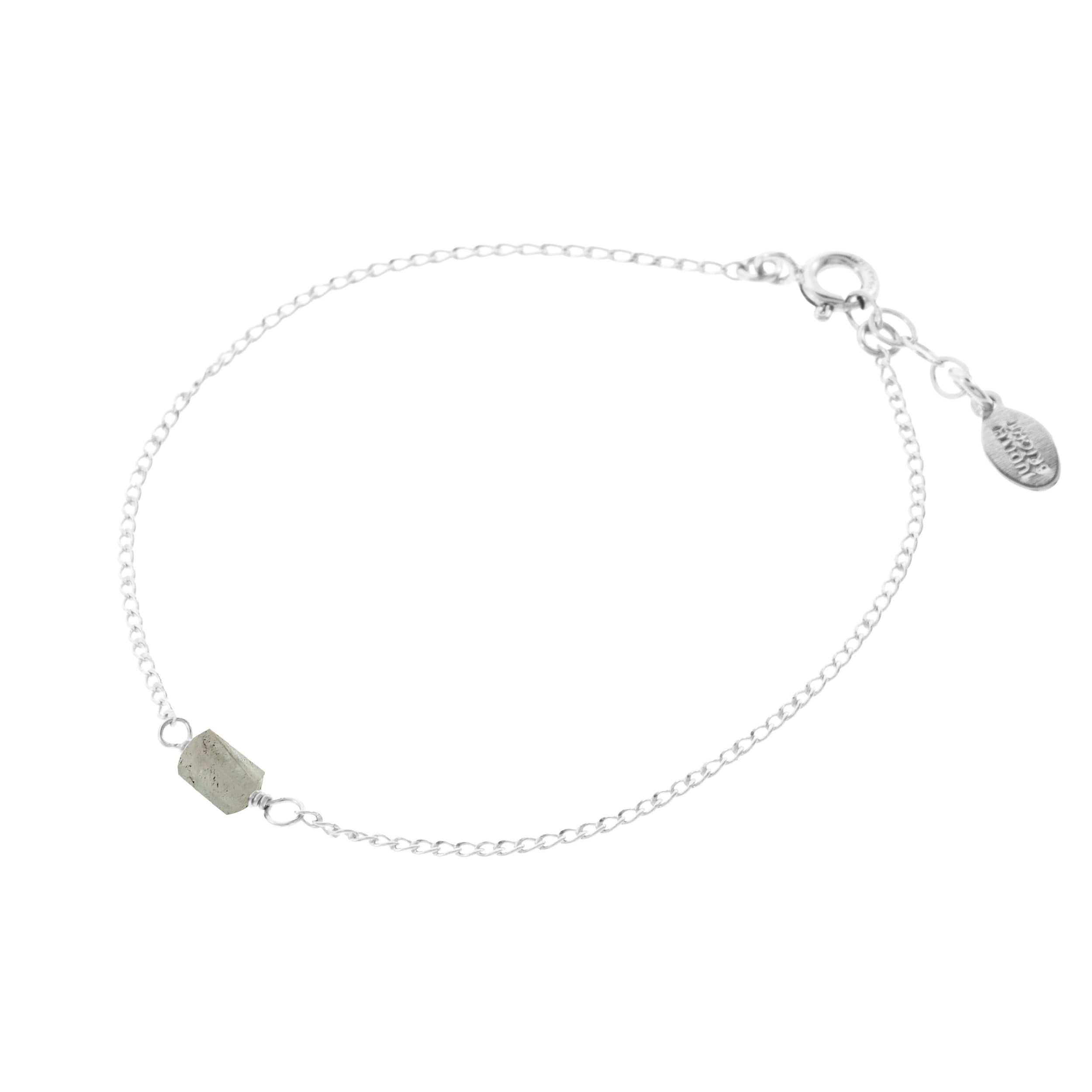 Mini Rock Bracelet — Aquamarine — Sterling Silver