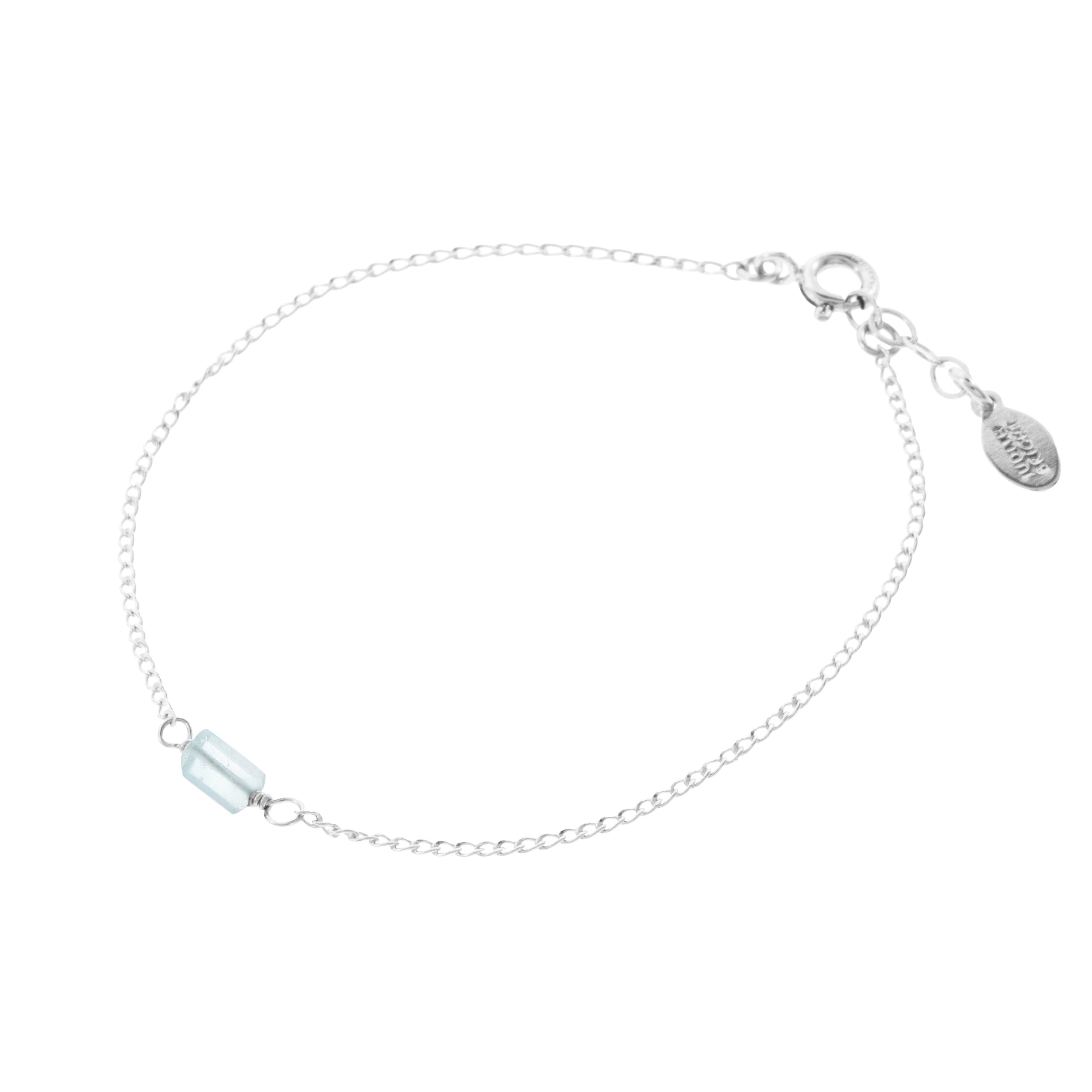Mini Rock Bracelet — Sky Blue Topaz — Sterling Silver