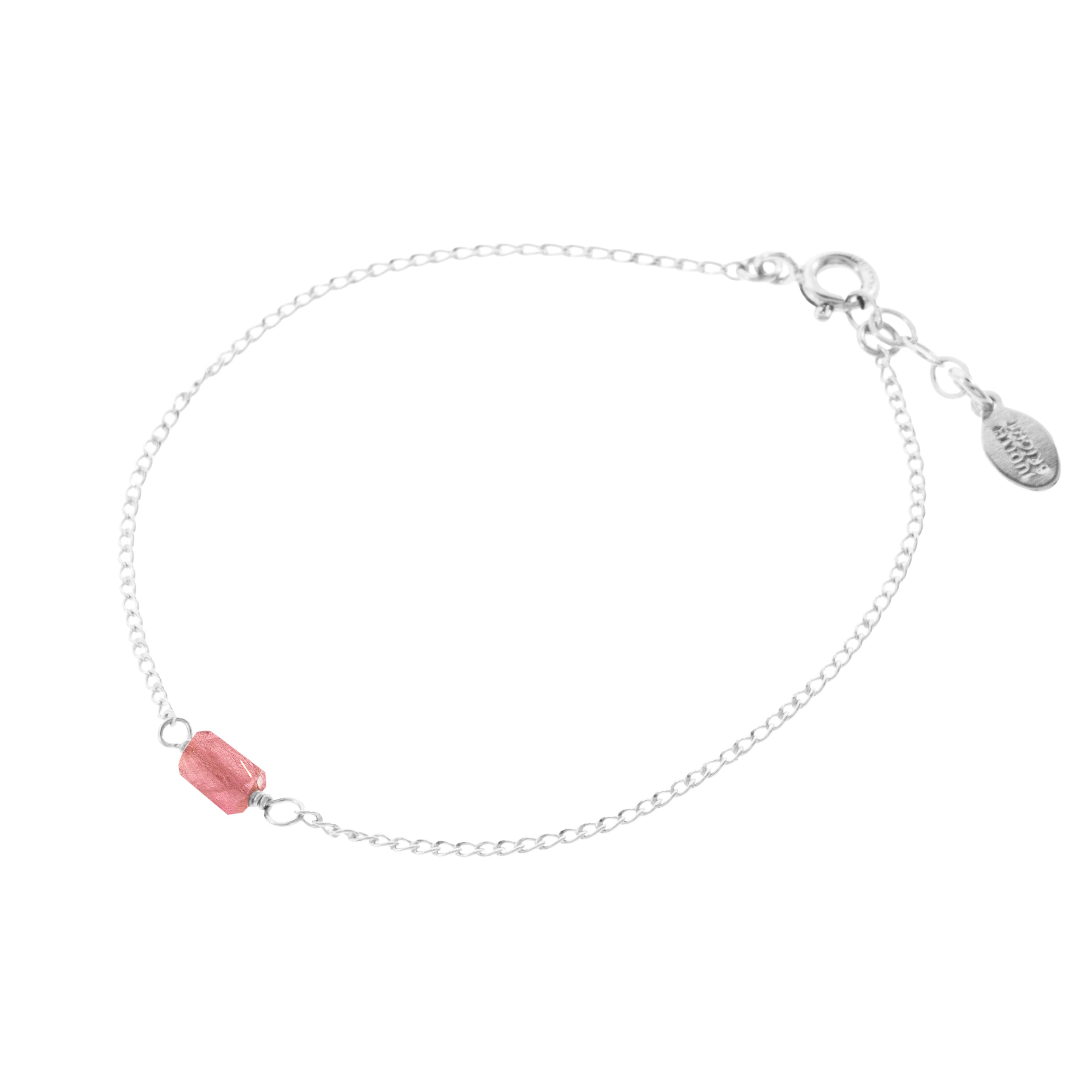Mini Rock Bracelet — Tourmaline — Sterling Silver