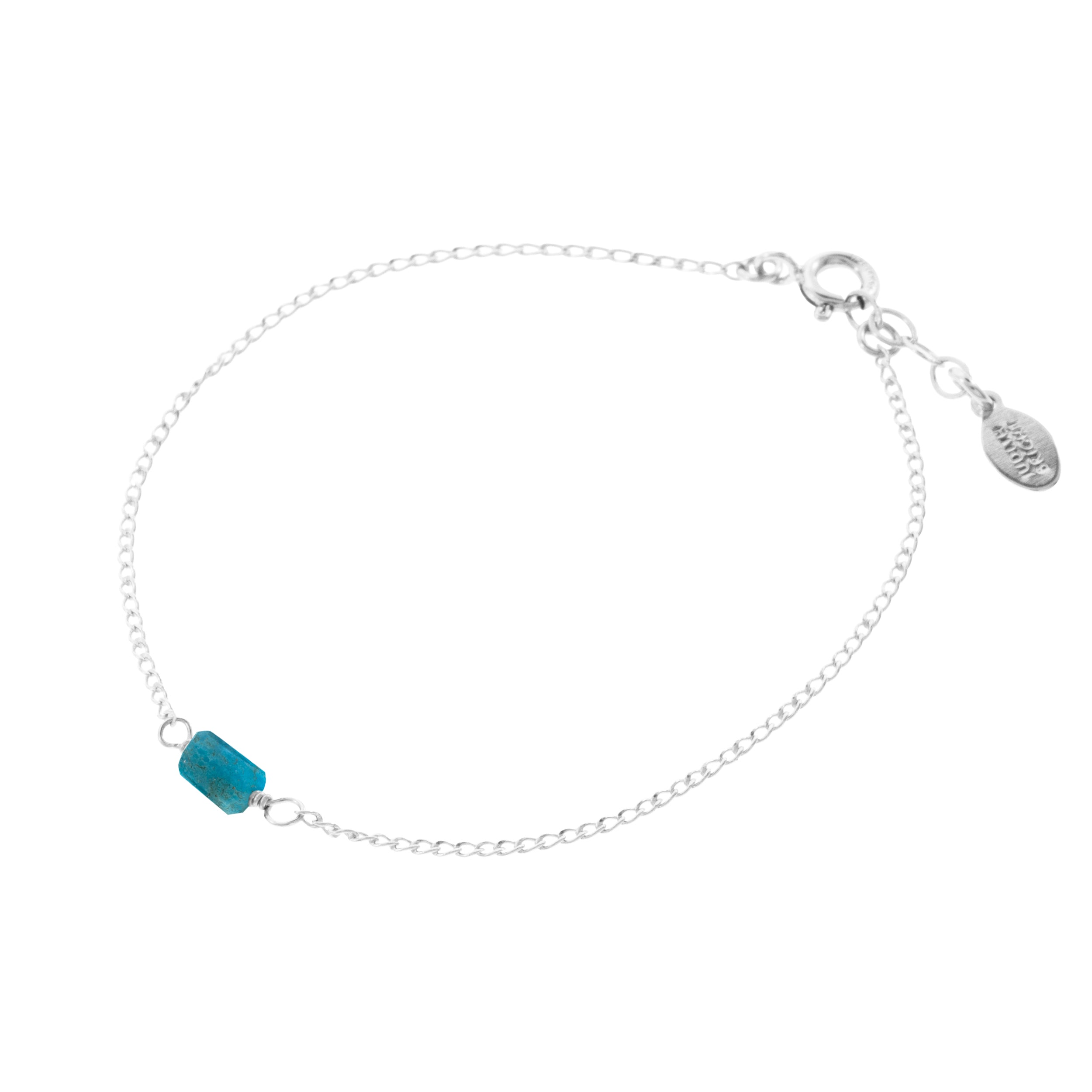 Mini Rock Bracelet — Turquoise — Sterling Silver