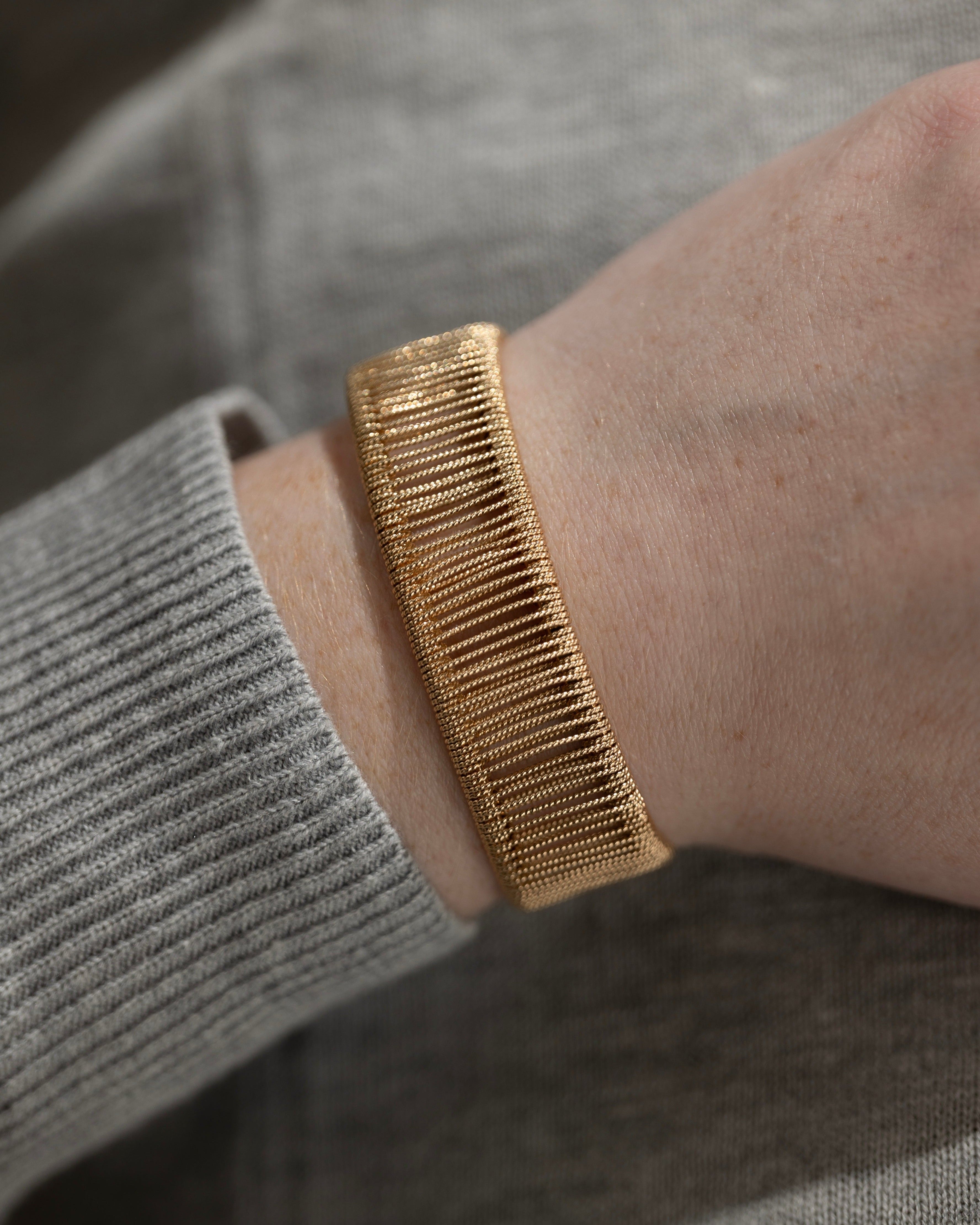 Wide Twisted Wrapped Cuff