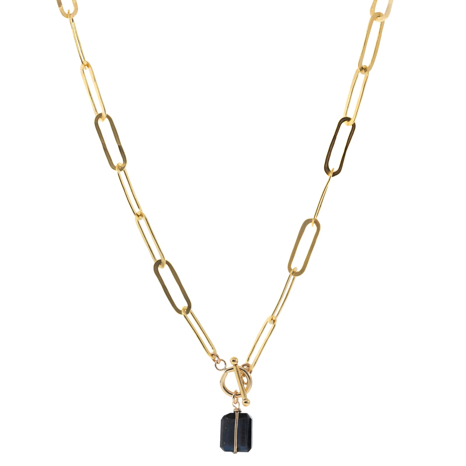 PRY Double Plate Necklace シュウト Nugget-Necklace_Labradorite-