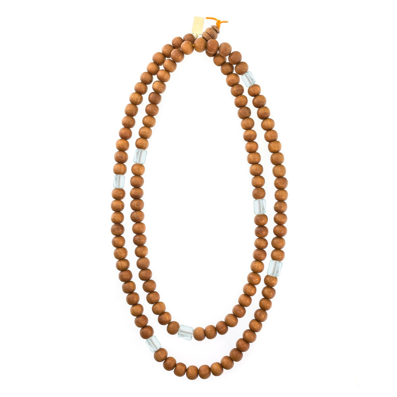 Petite Rock Sandalwood Necklace