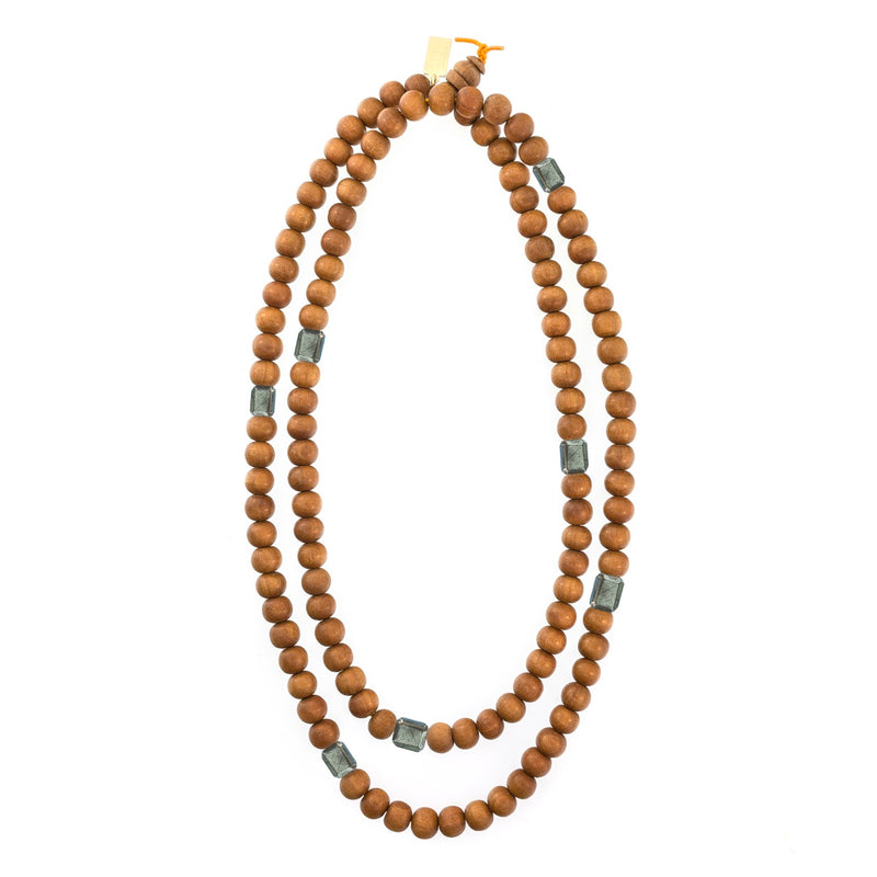 Petite Rock Sandalwood Necklace