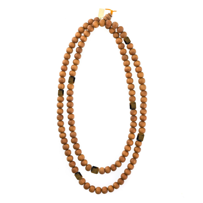Petite Rock Sandalwood Necklace