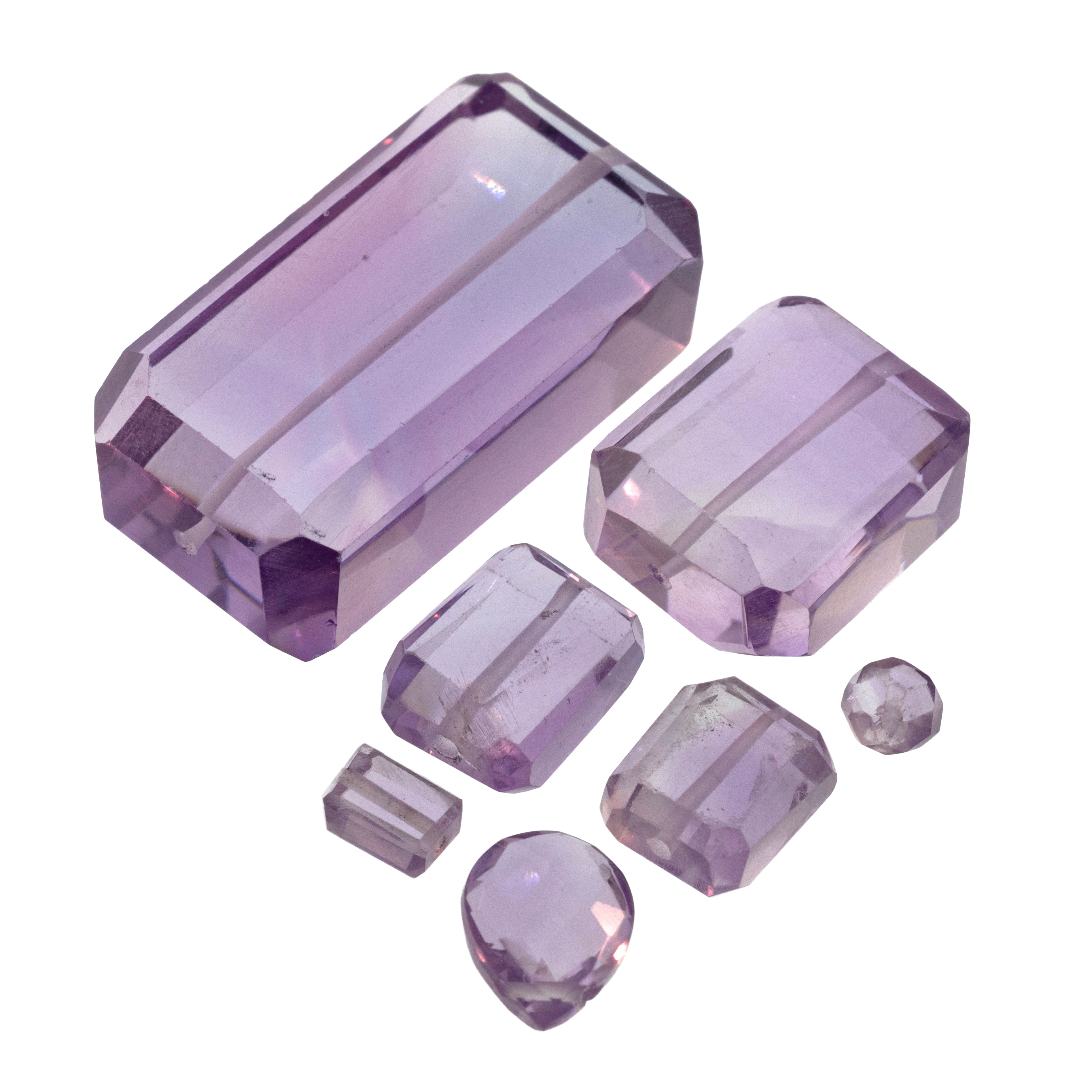 Pale Amethyst gemstone cluster