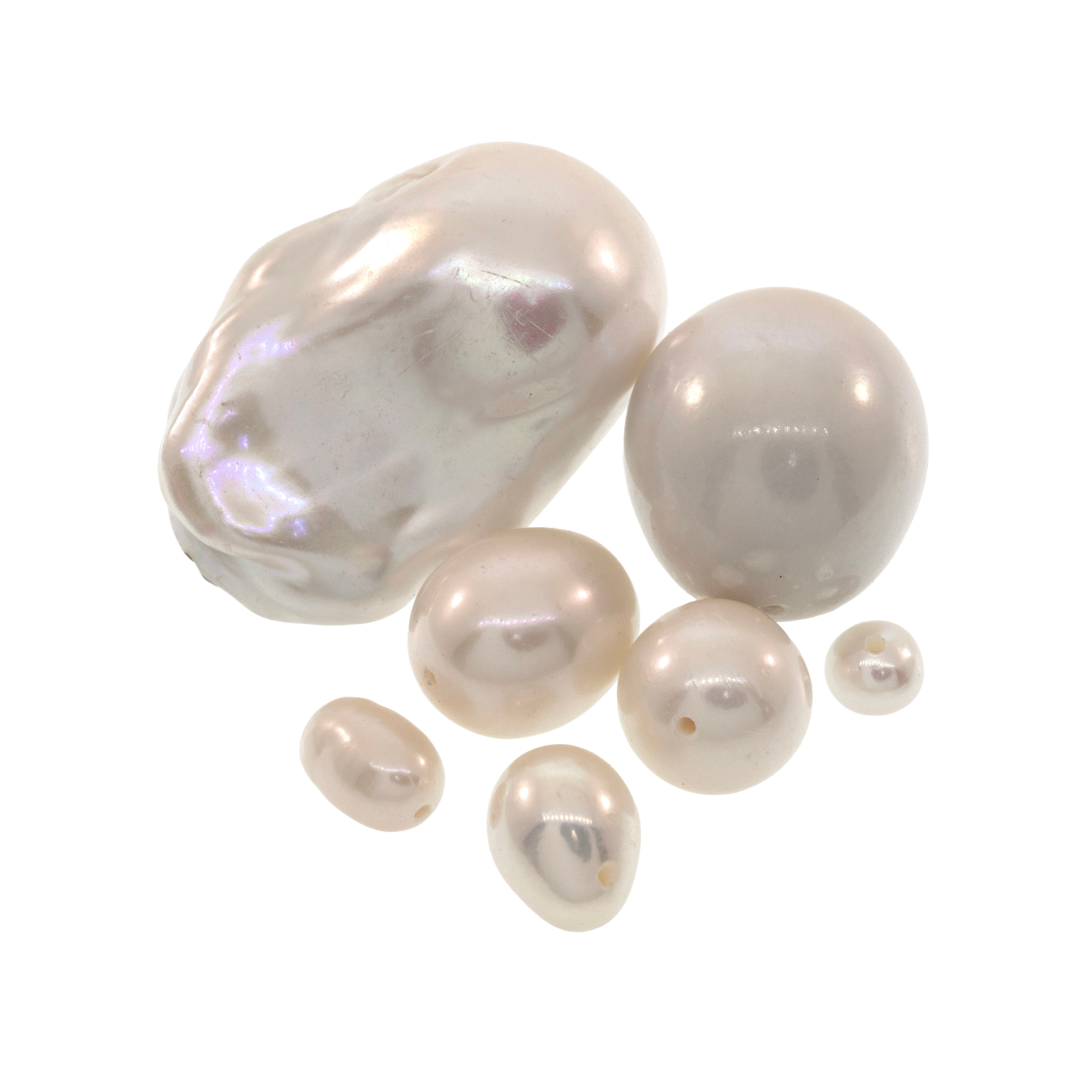 Pearl gemstone cluster