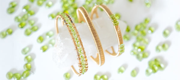 ハンドメイド 人形型リング 淡い緑 Handmade Jewelry Olive Tree Rings for Women, Green Ivy Leaf