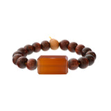 Rockstar Redwood Bead Bracelet