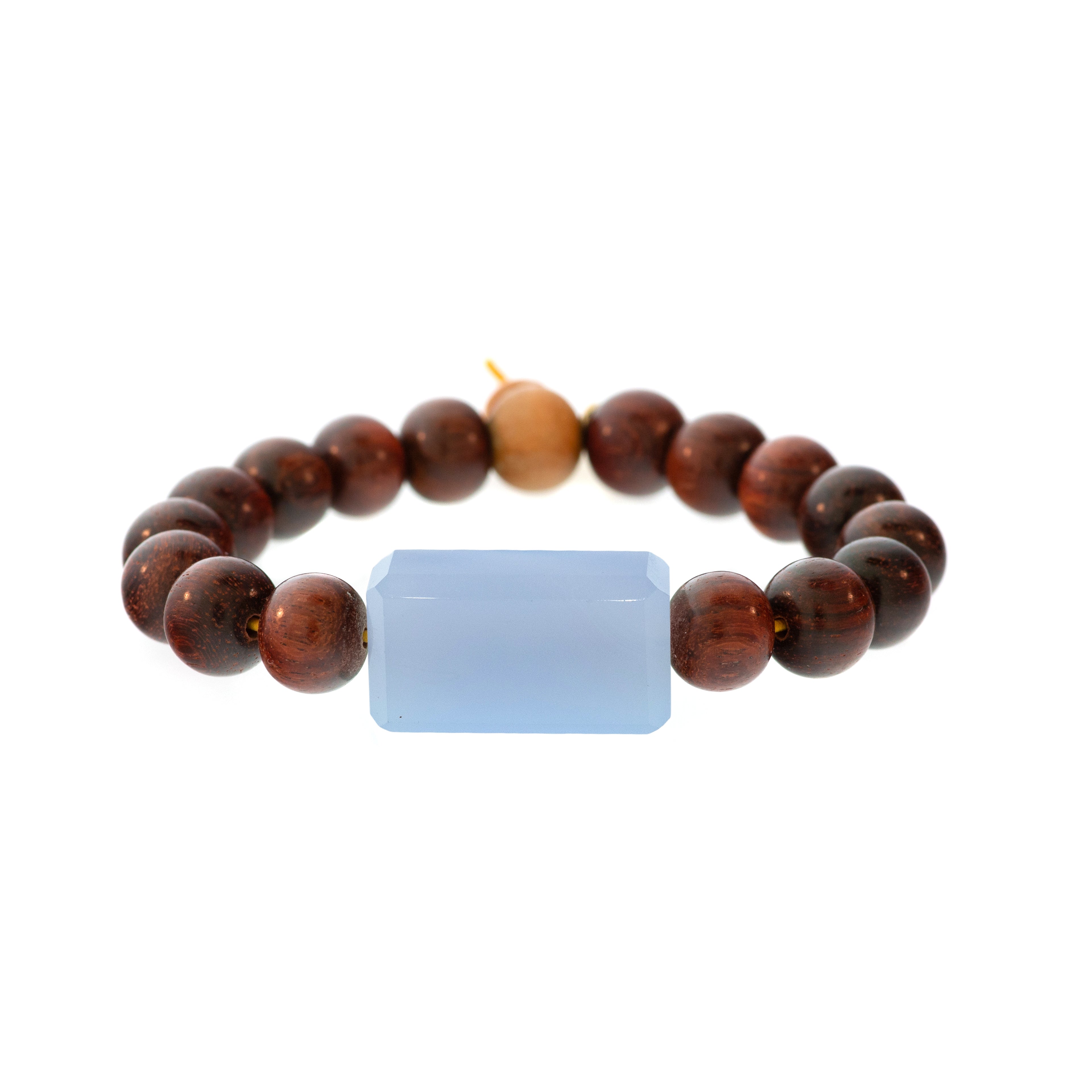 Rockstar Redwood Bead Bracelet
