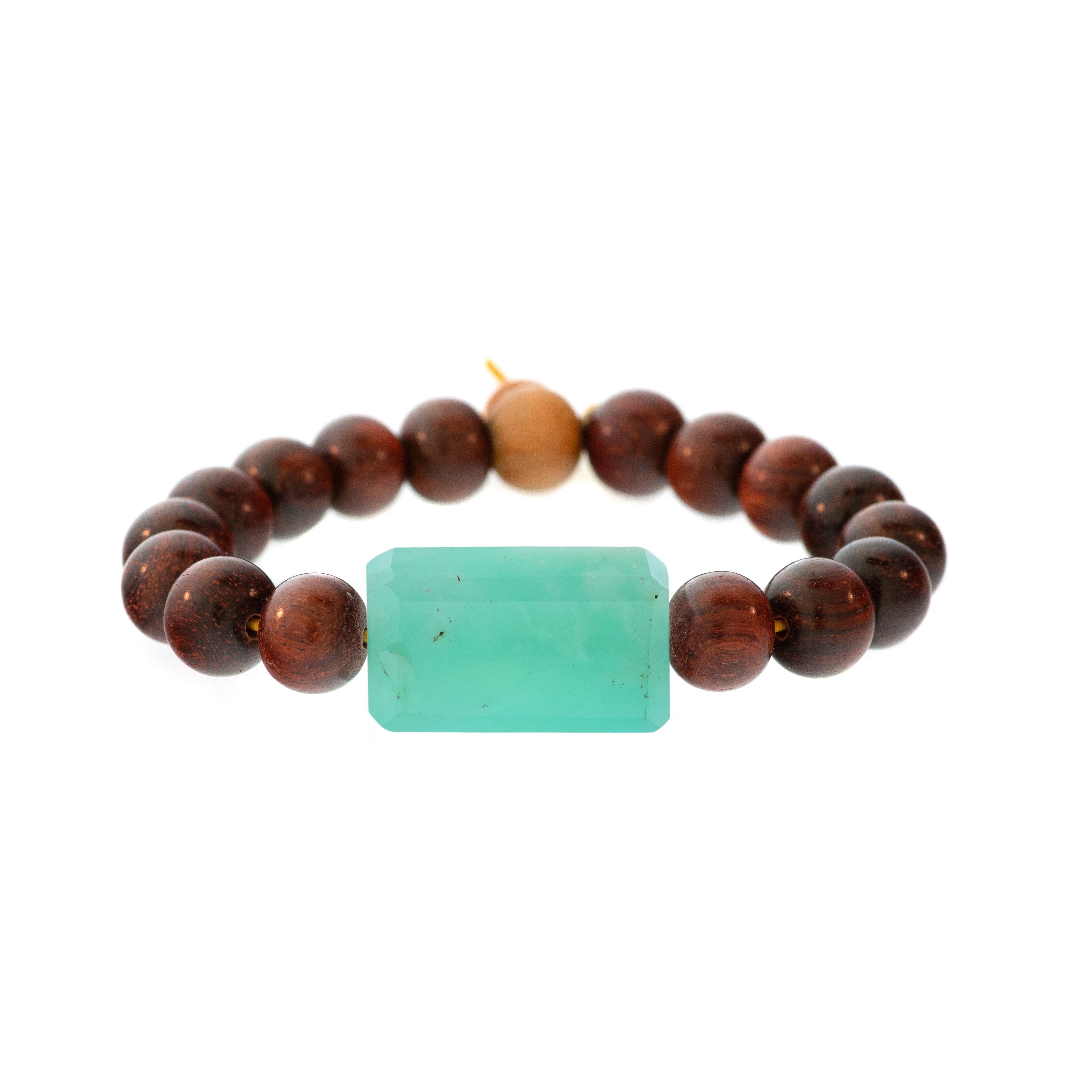 Rockstar Redwood Bead Bracelet
