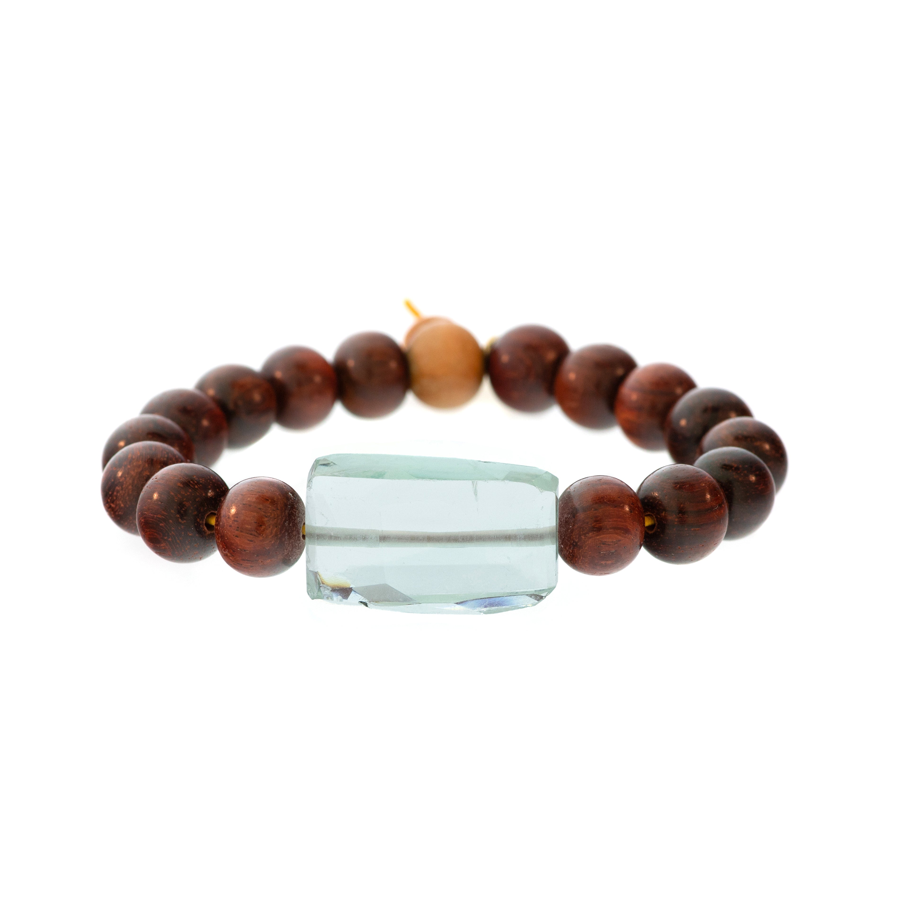 Rockstar Redwood Bead Bracelet