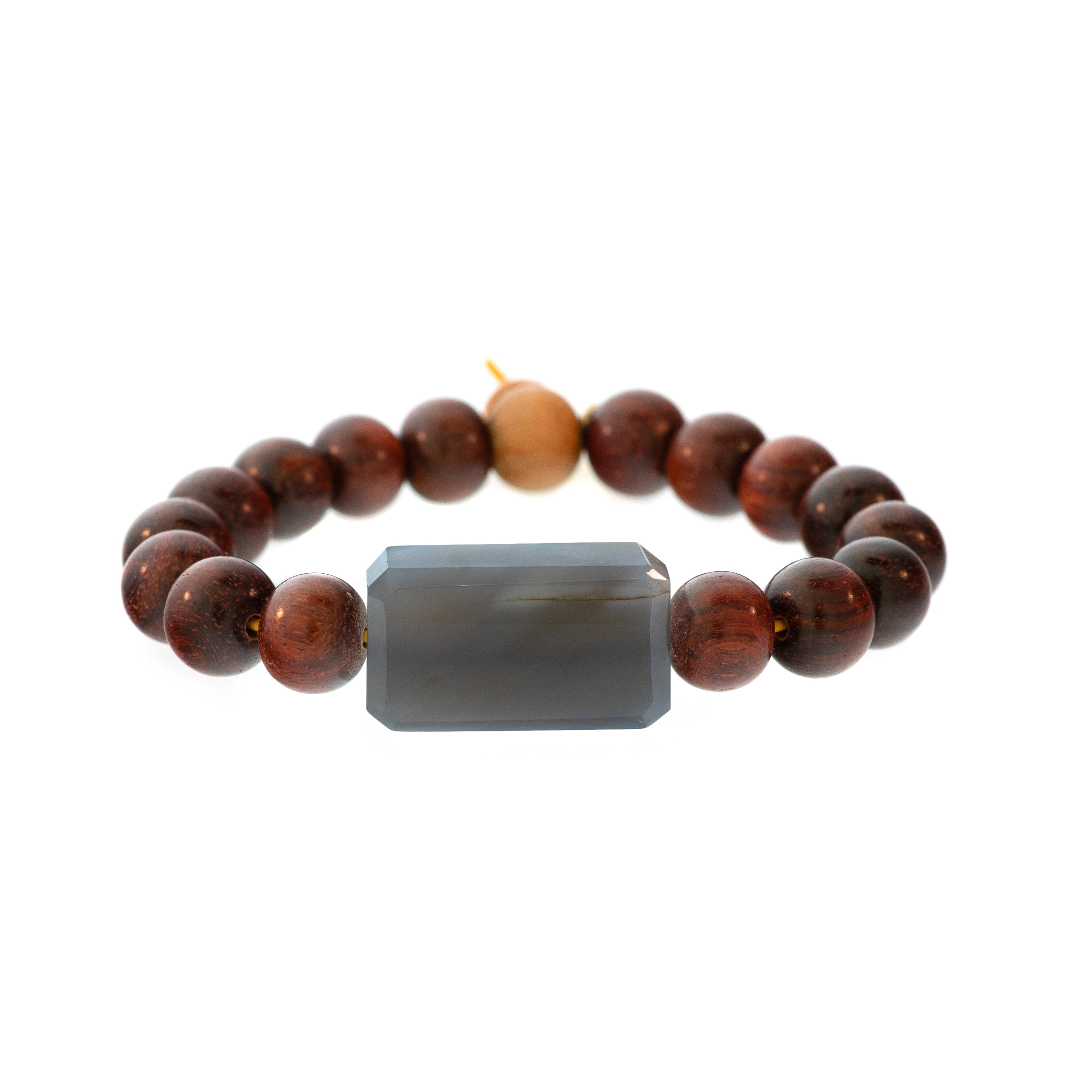 Rockstar Redwood Bead Bracelet