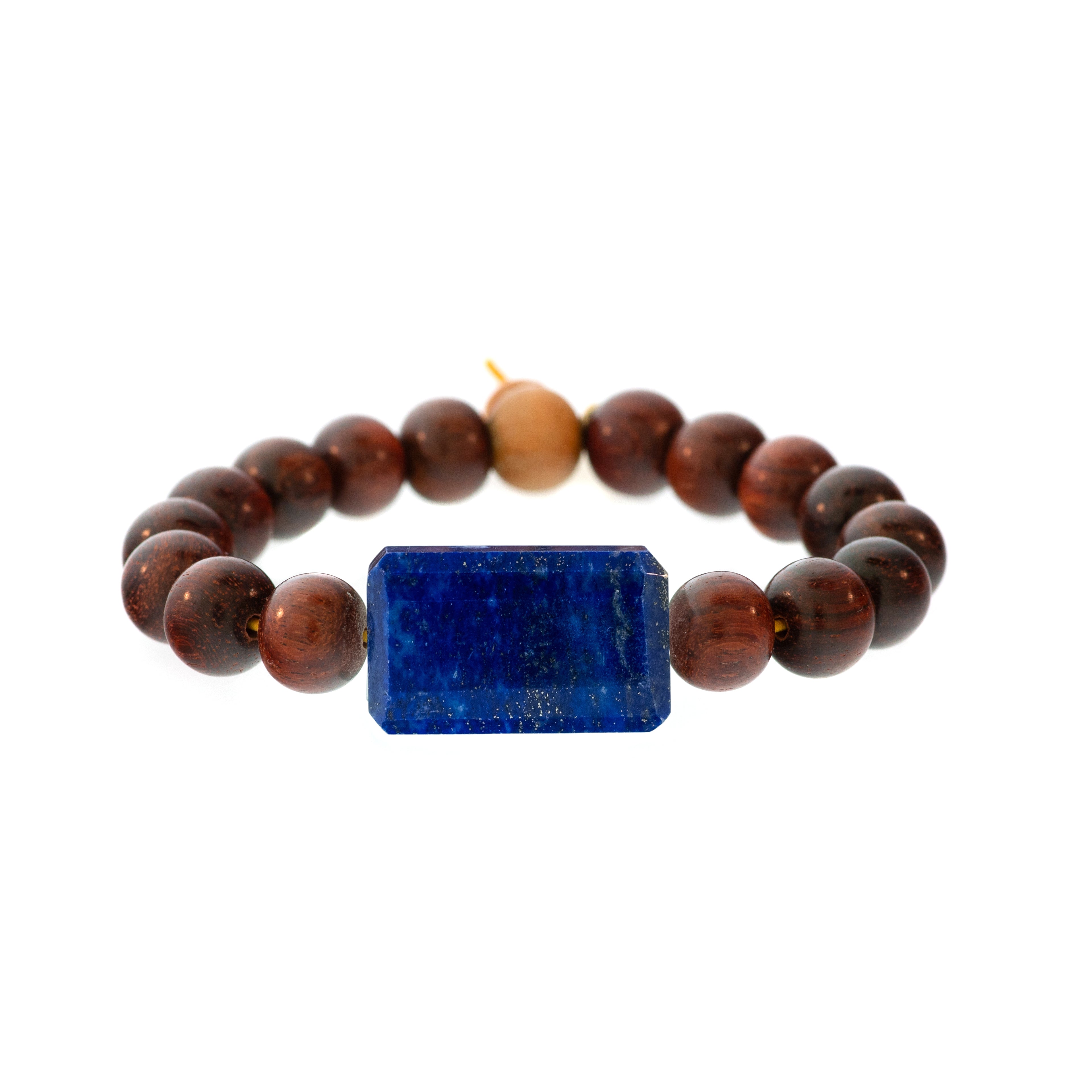 Rockstar Redwood Bead Bracelet
