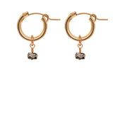 Mini Hoops with Rondelle Charms