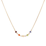Rainbow 5-Stone Mila Necklace