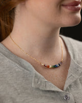 Rainbow Cleo Swing Necklace