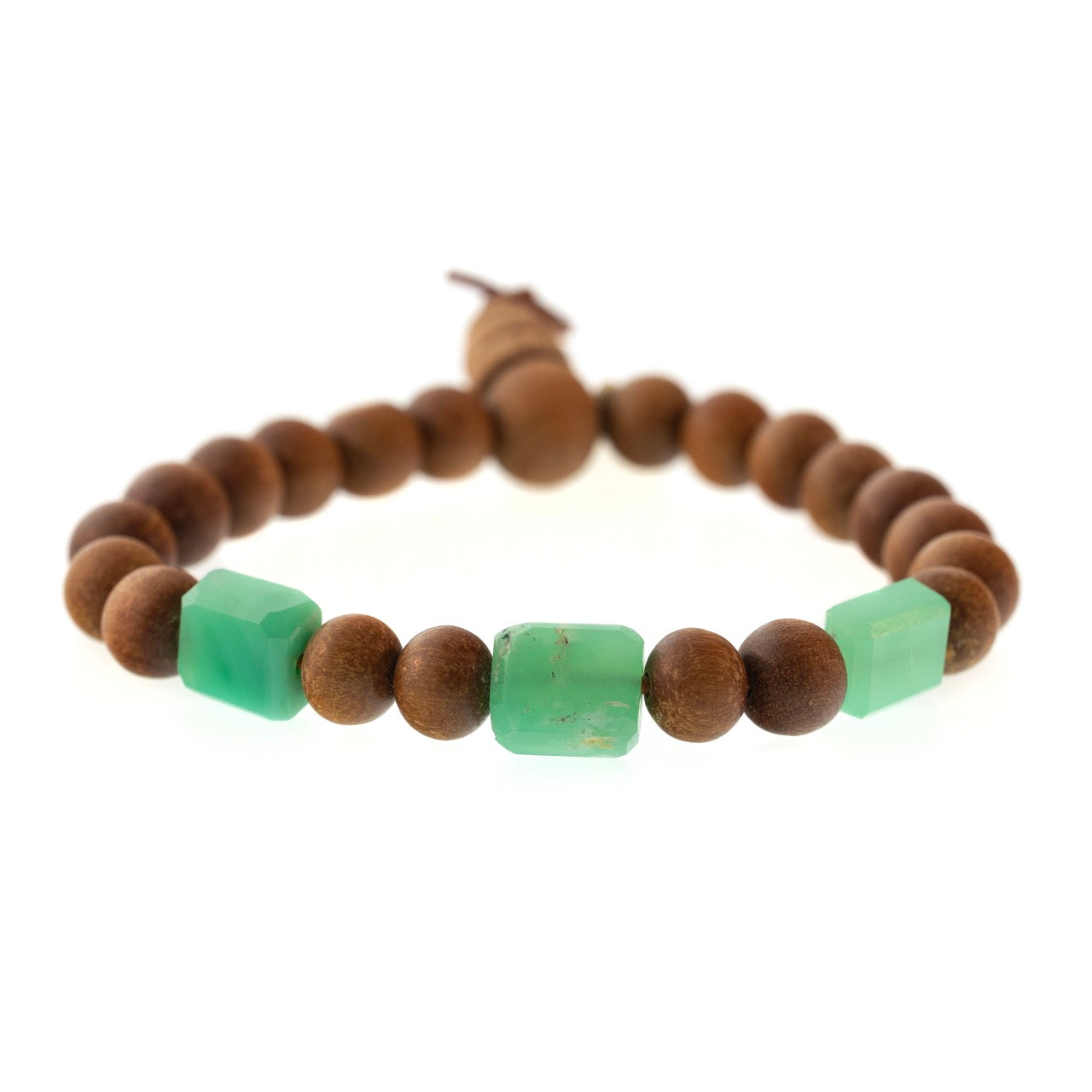 3-Stone Raj Sandalwood Bracelet