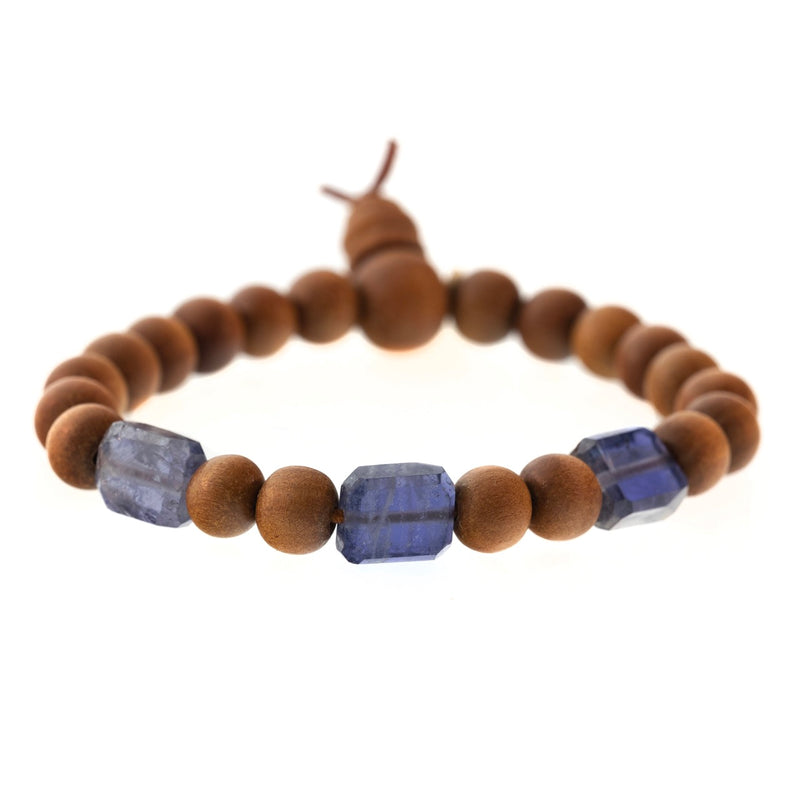 3-Stone Raj Sandalwood Bracelet