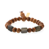 3-Stone Raj Sandalwood Bracelet