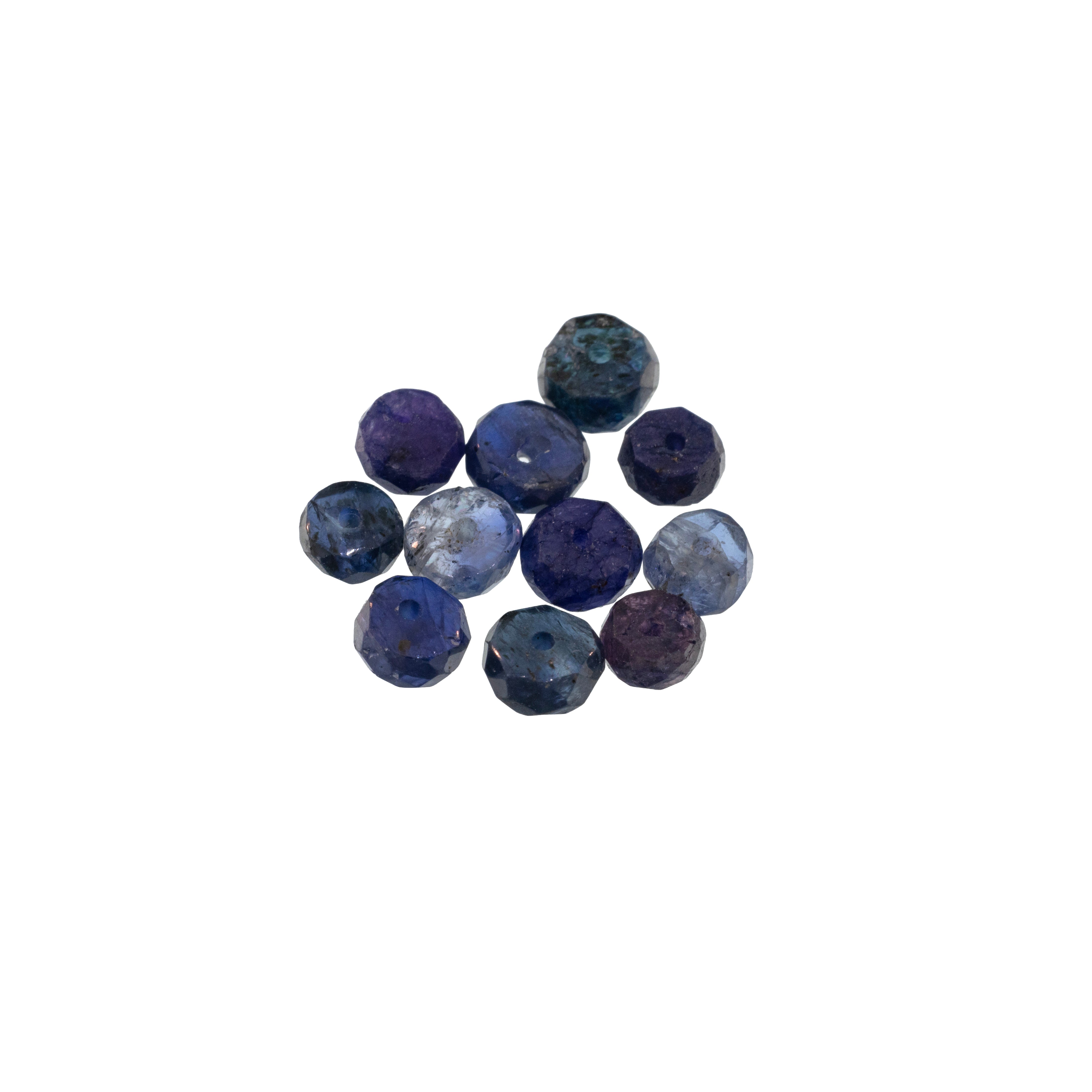 Sapphire gemstone cluster