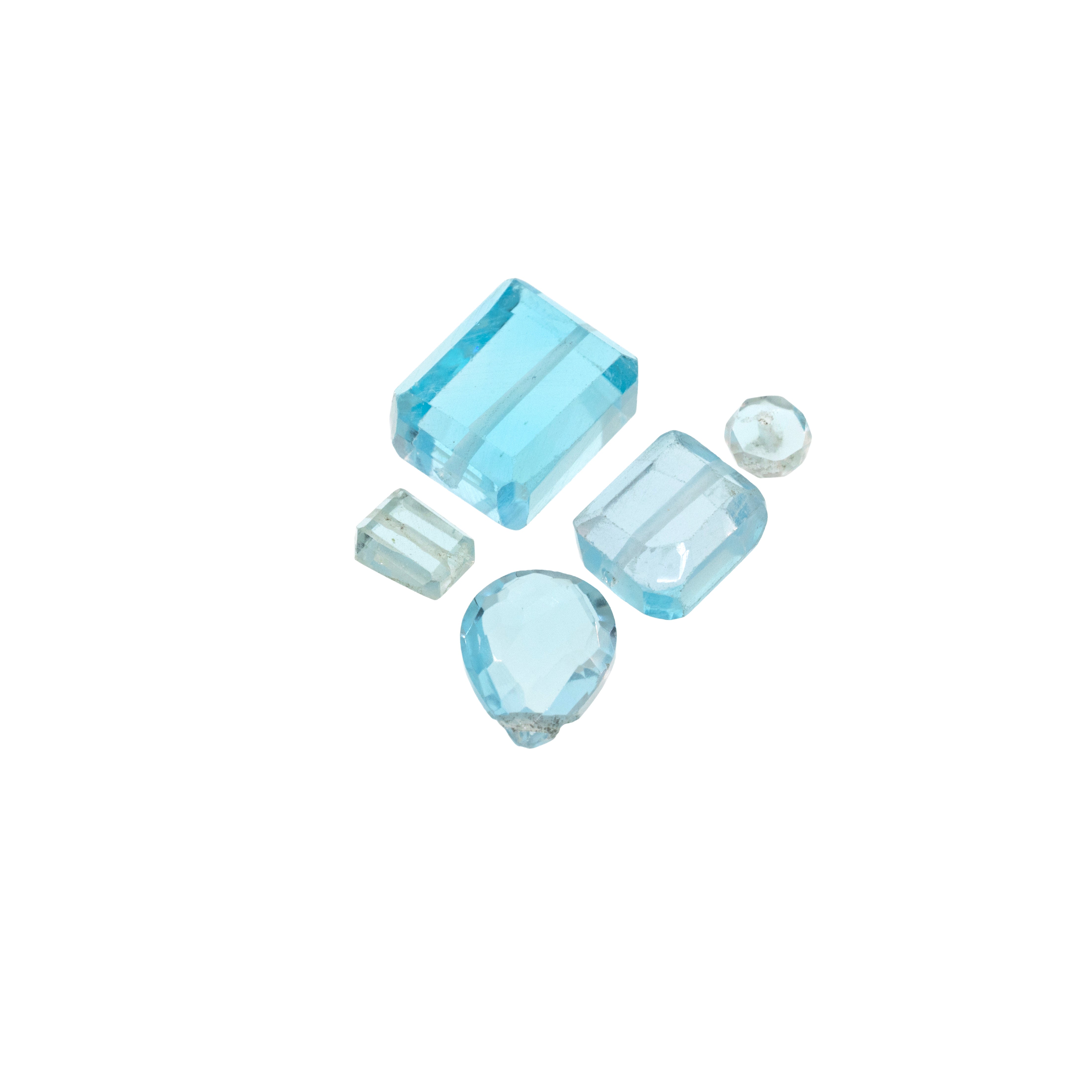 Sky Blue Topaz gemstone cluster