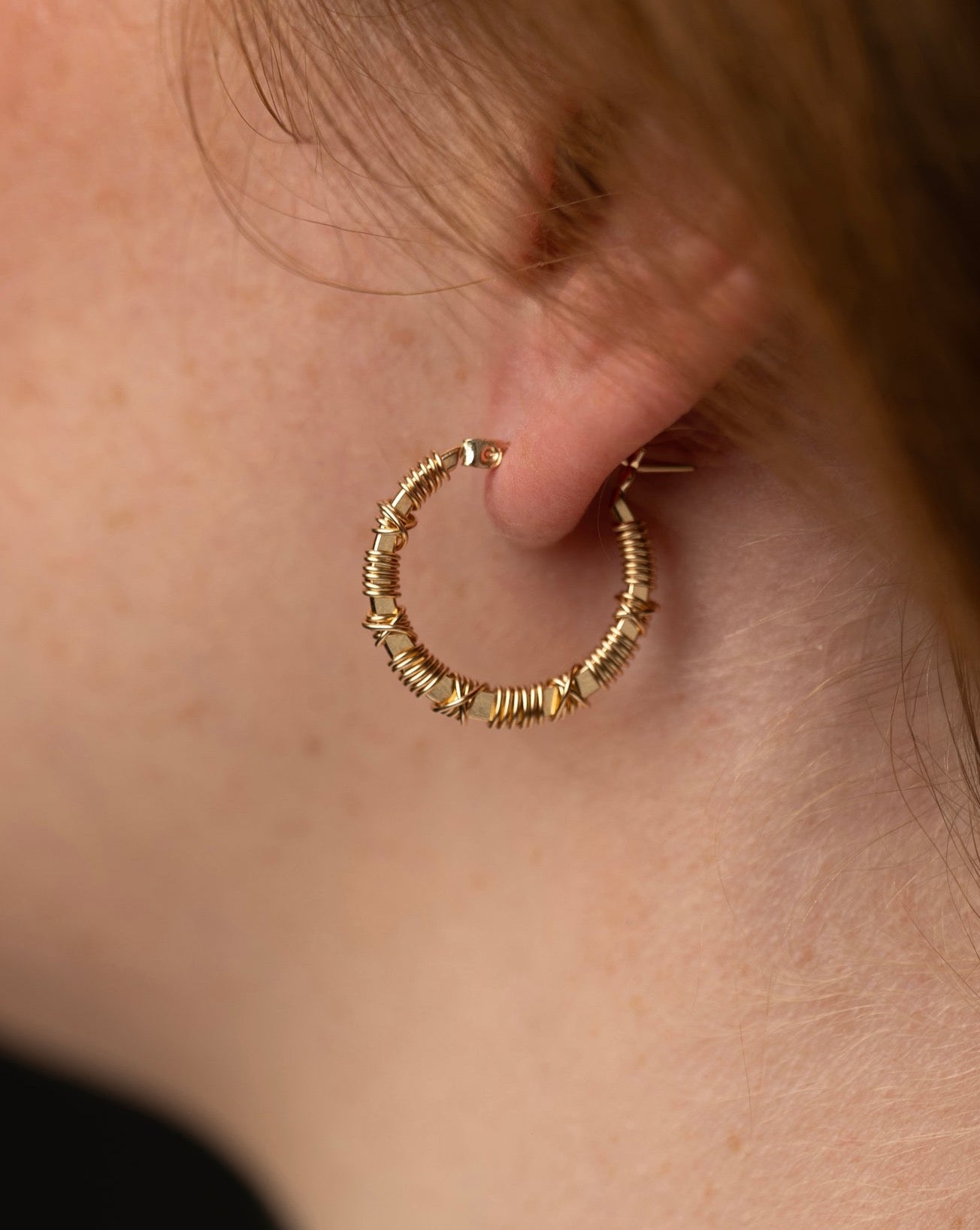 Small "X" Hoops