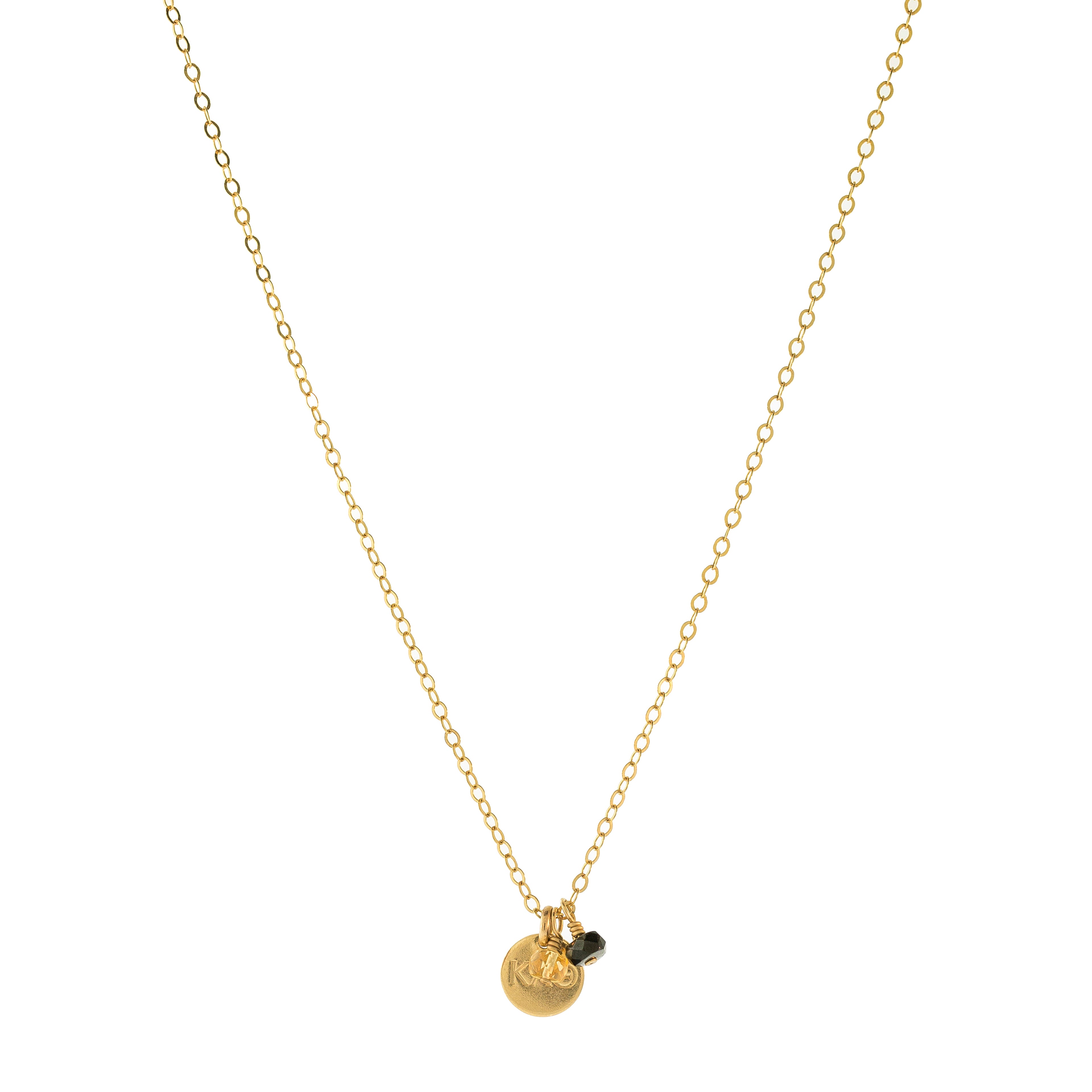 Sorority Charm Necklace — Kappa Alpha Theta — Add Gemstones