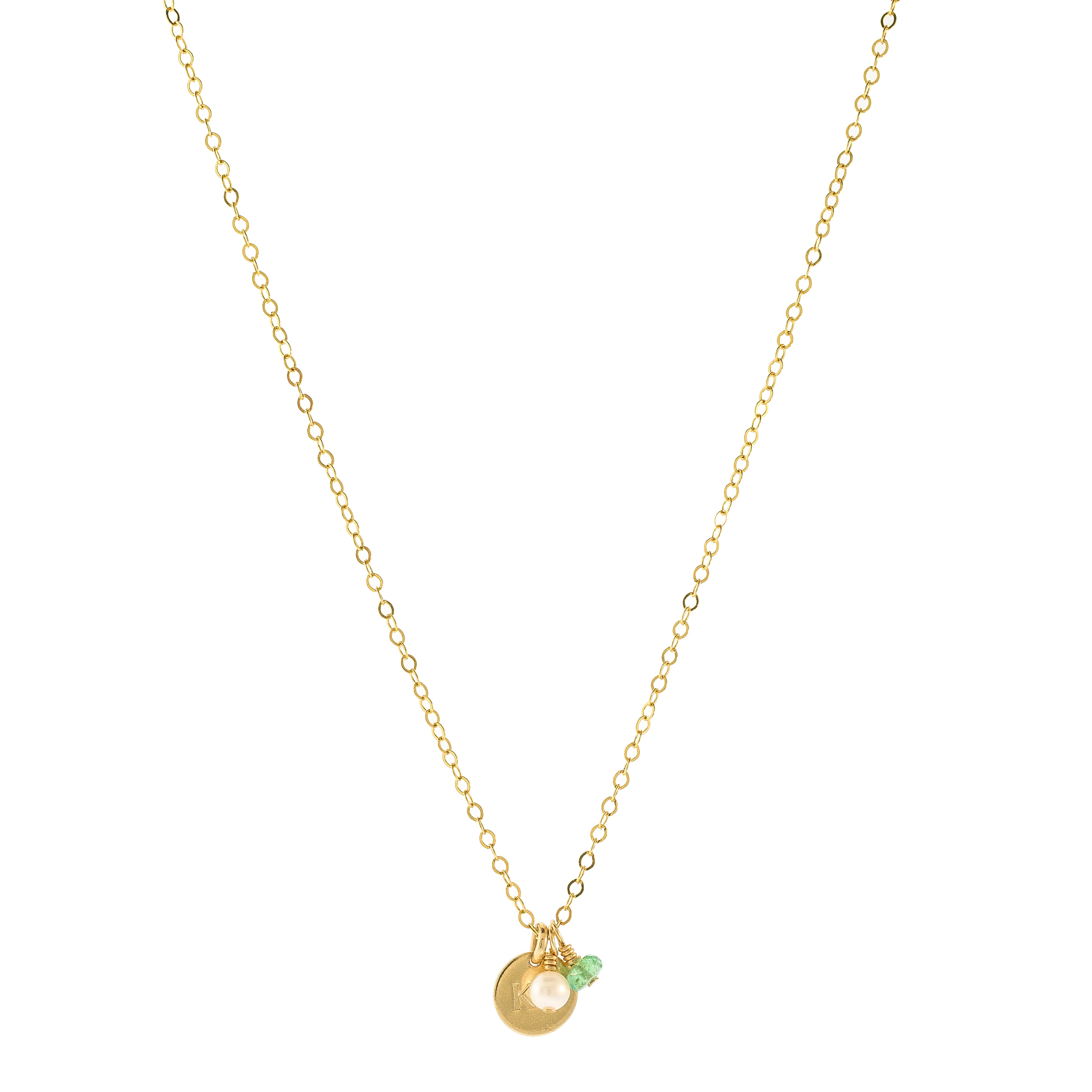 Sorority Charm Necklace — Kappa Delta — Add Gemstones
