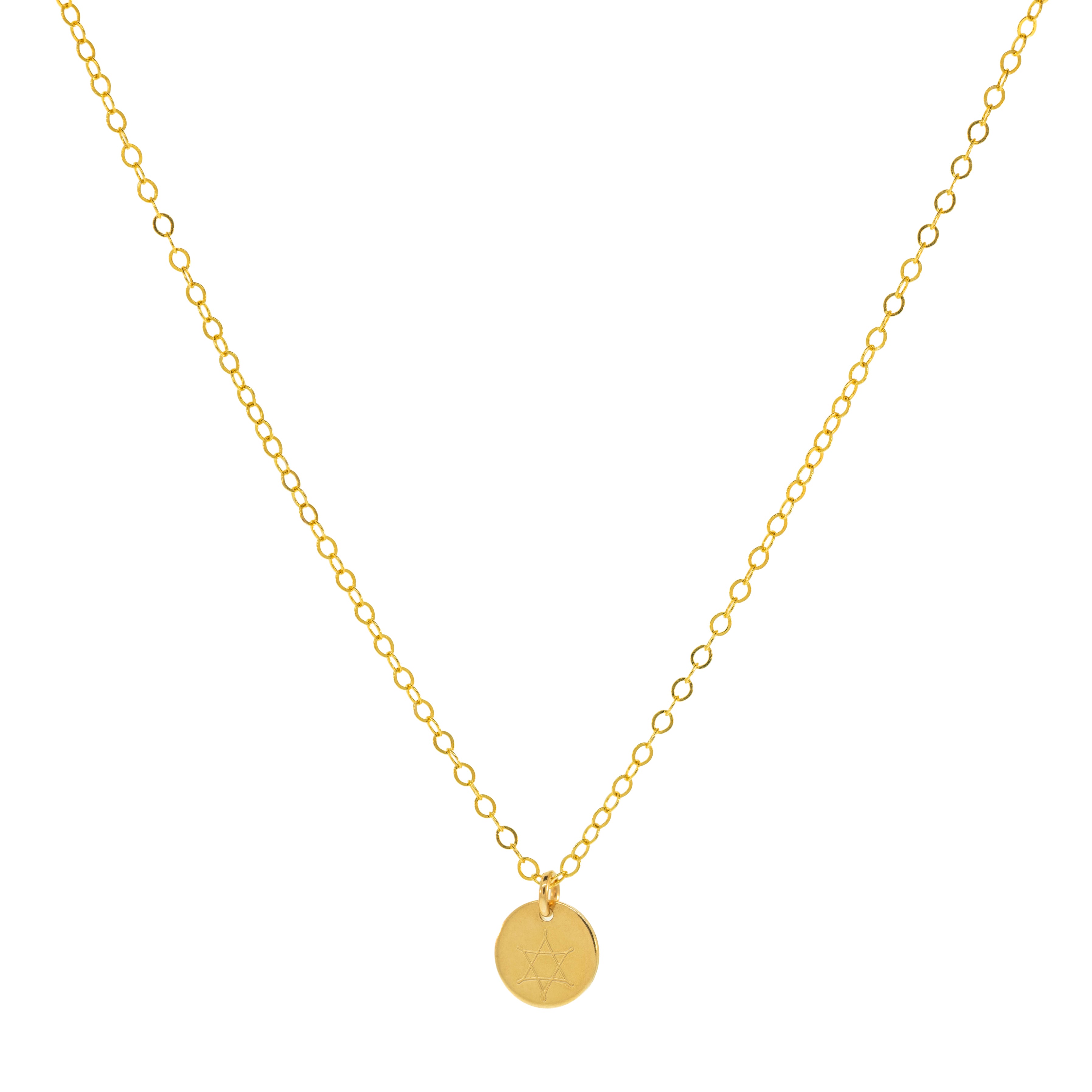 Star of David Charm Necklace