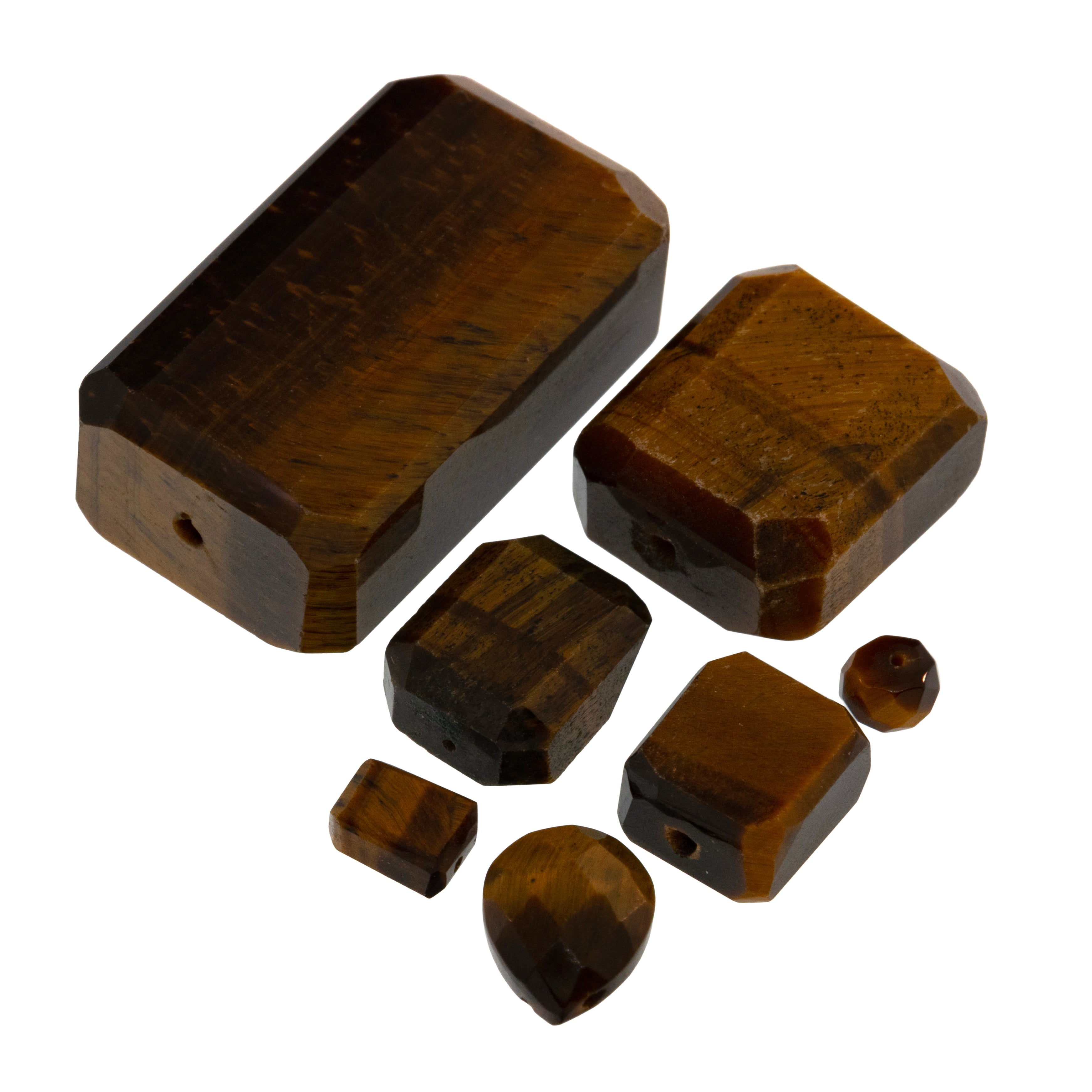 Tiger's Eye gemstone cluster