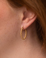 Wrapped Large Oval Hoops